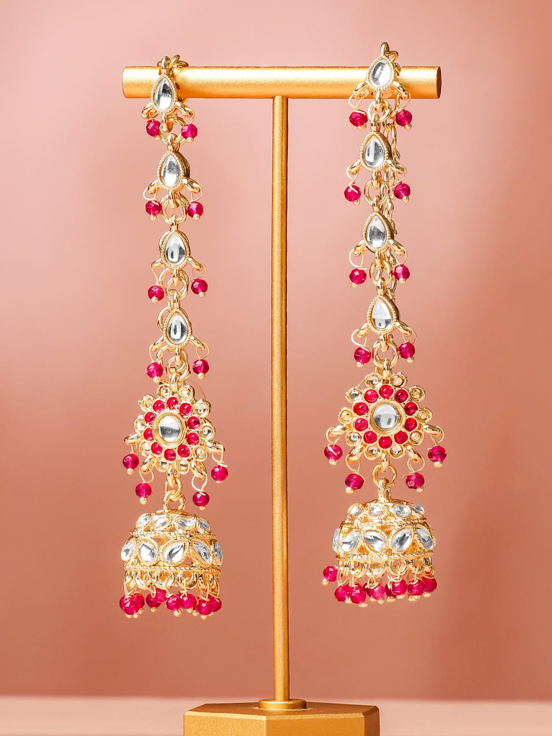 Golden Stories Dipped in Kundan Jhumka