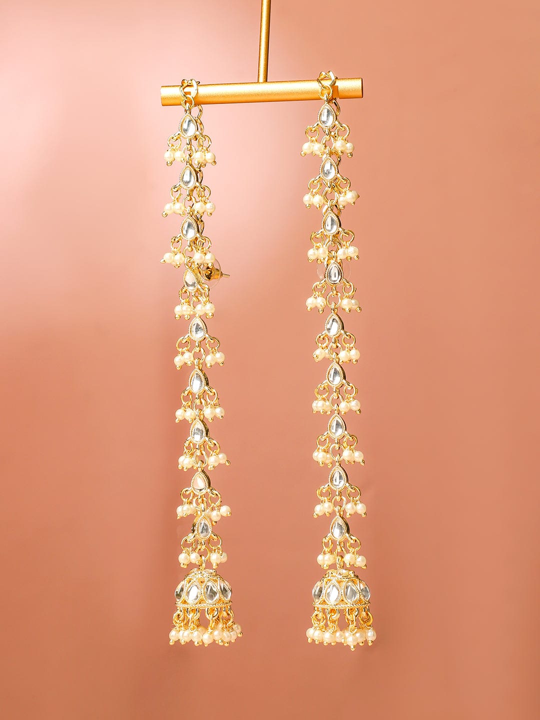 Golden Stories Dipped in Kundan Jhumka