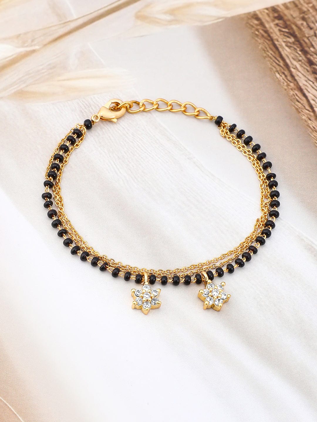 Minimal Gold Mangalsutra Style Bracelet