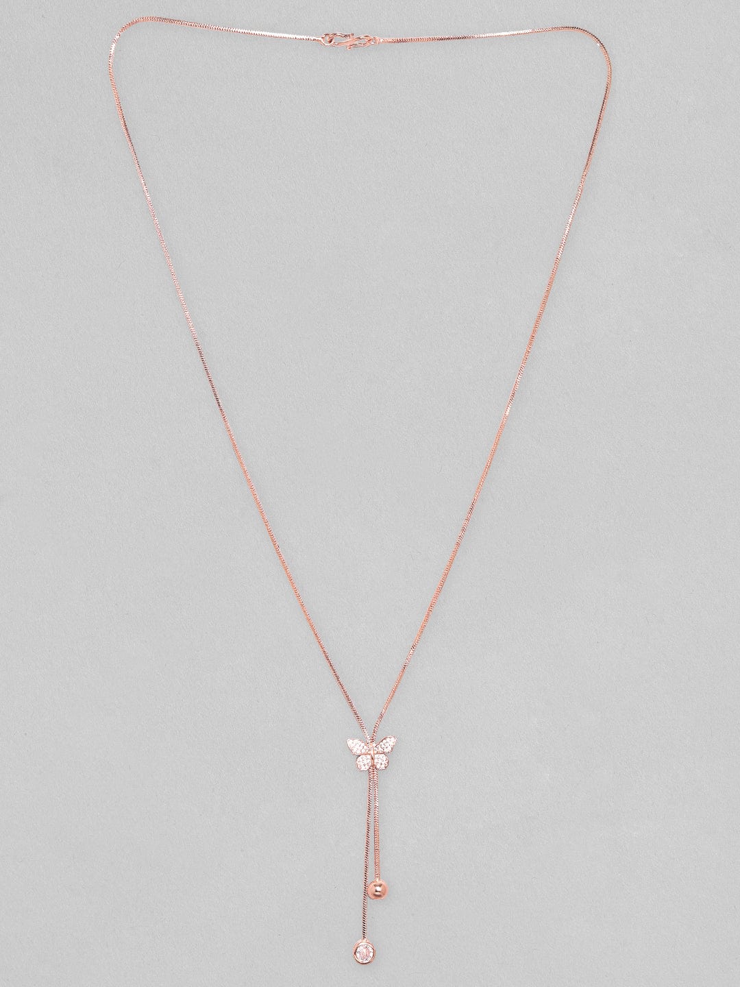 Chic Butterfly Rose Gold Necklace Chain