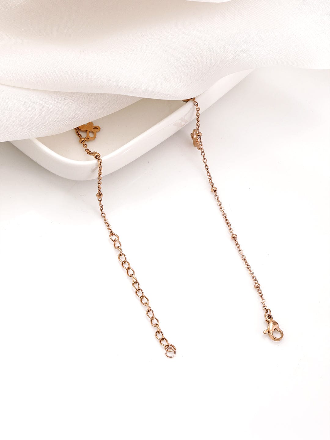 Gold Necklace With Butterfly Charms