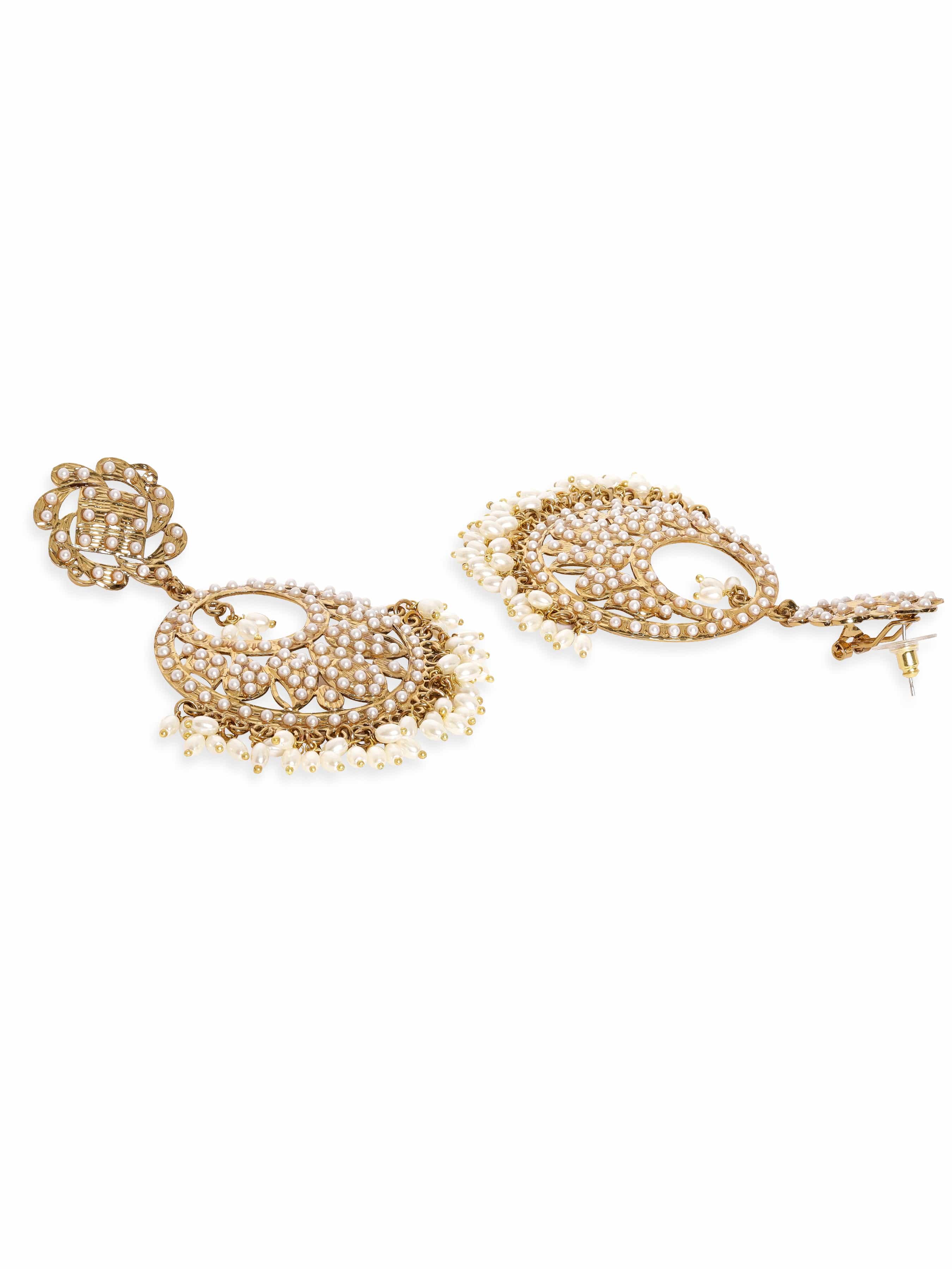 Classic Pearl Round Chandbali