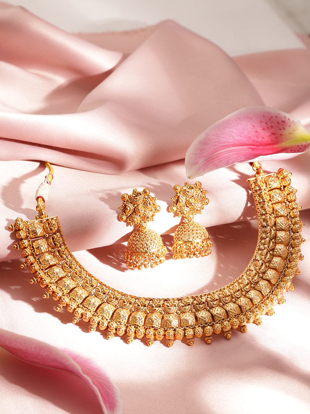 Golden Temple Necklace Set