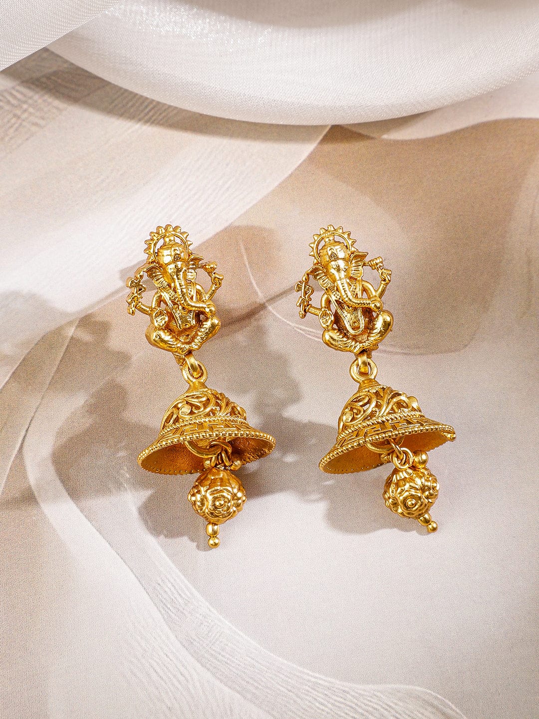 Lord Ganesha Divine Temple Necklace Set