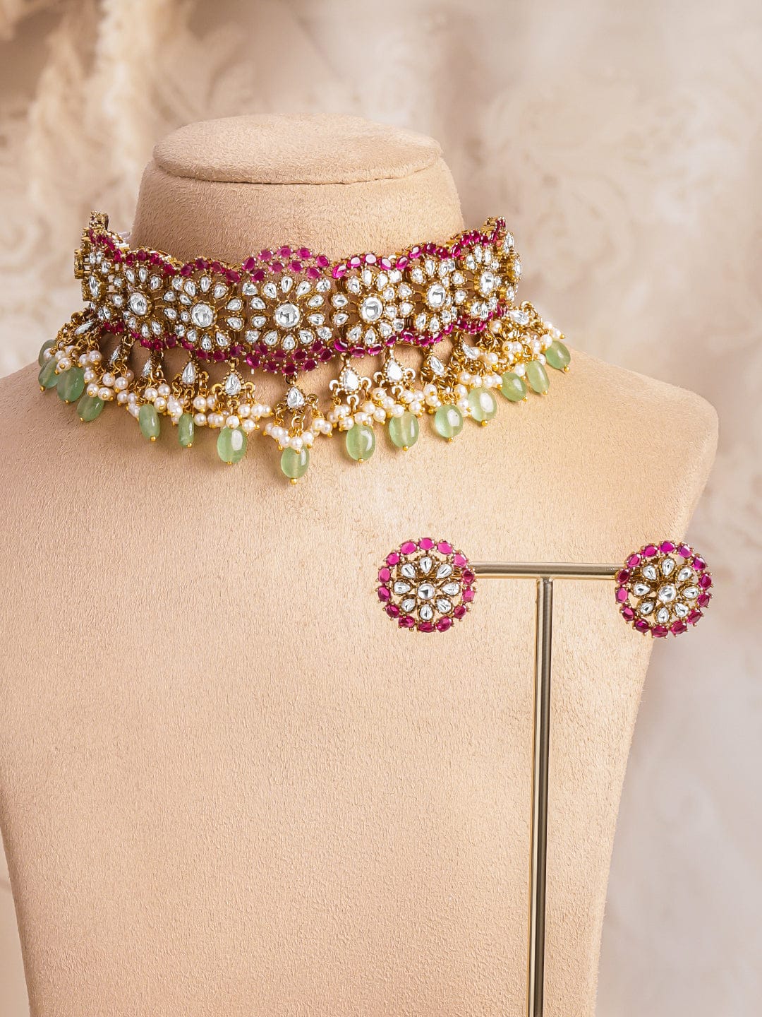 Rose & Mint Shine Necklace Set