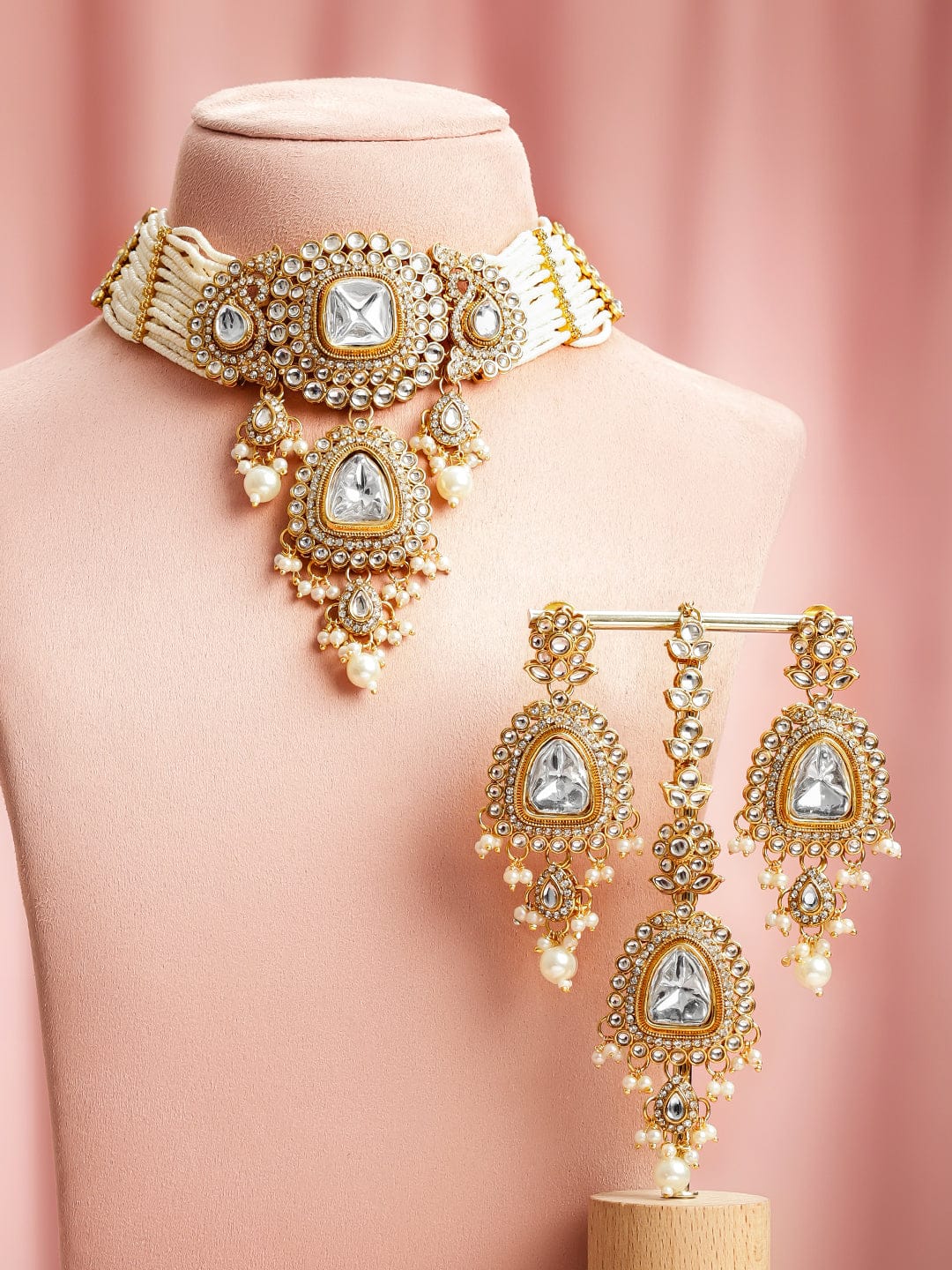 Golden Glow Edit Kundan Necklace Set