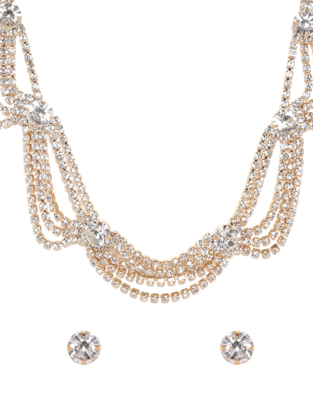 American Diamond Zirconia Necklace Set