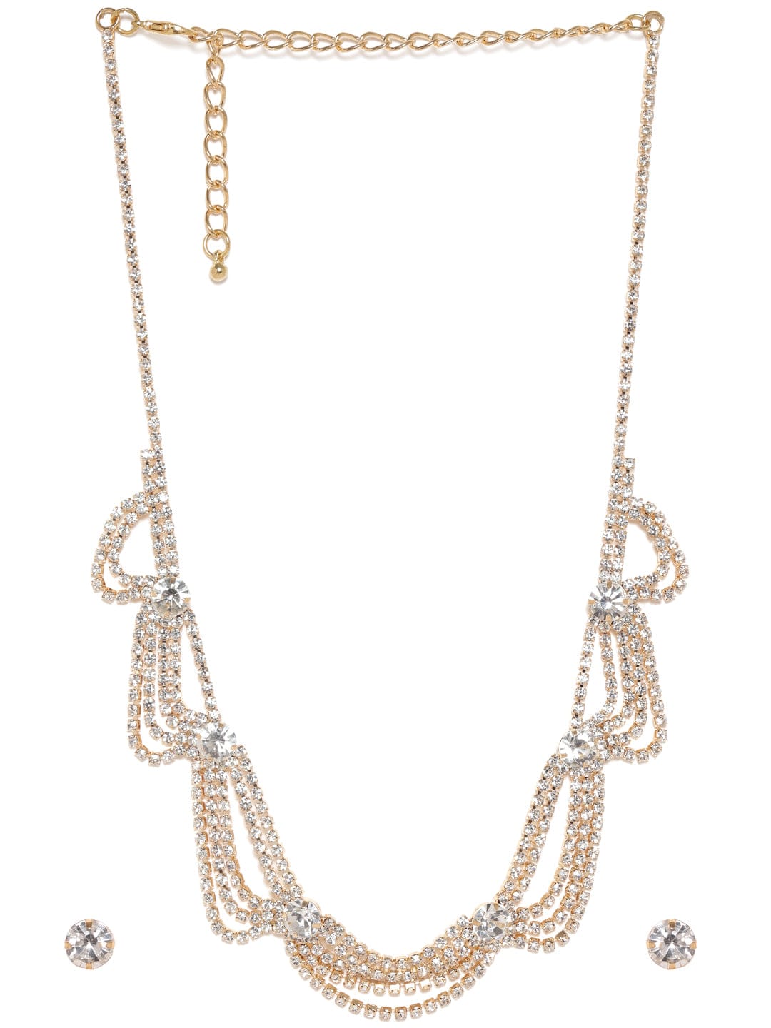 American Diamond Zirconia Necklace Set