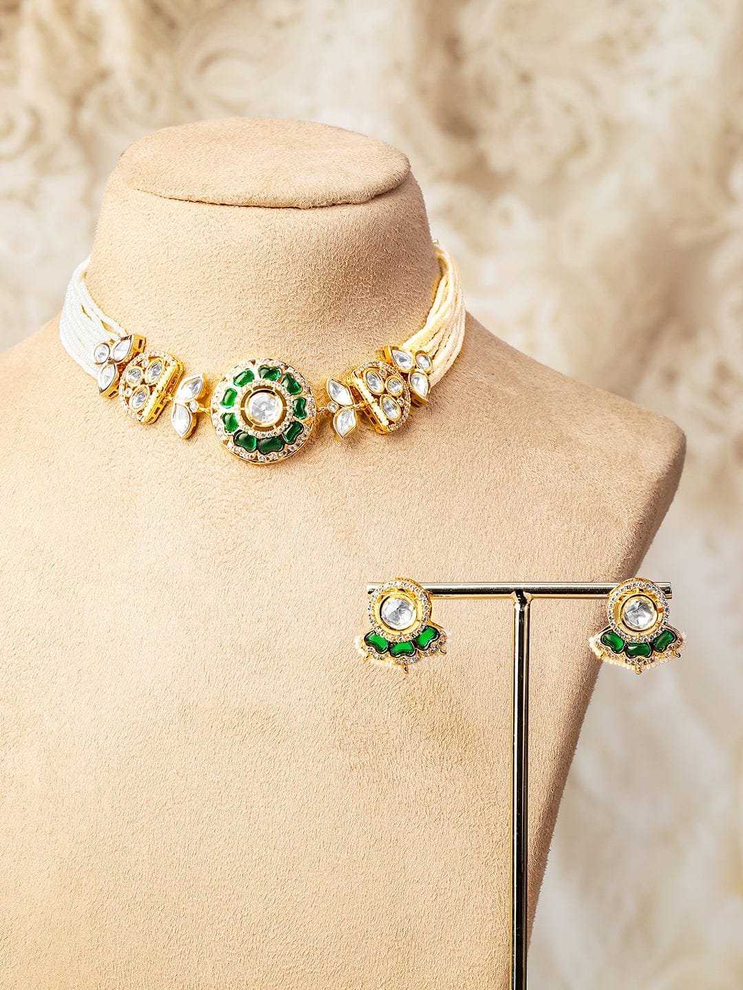 Emerald Edit Kundan Choker Set