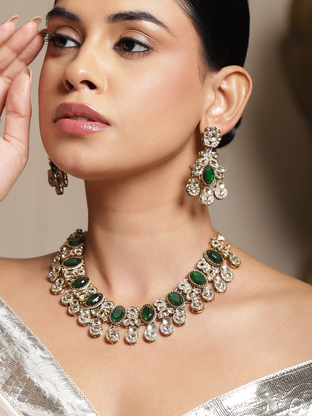 Emerald Tales of Grace Necklace Set