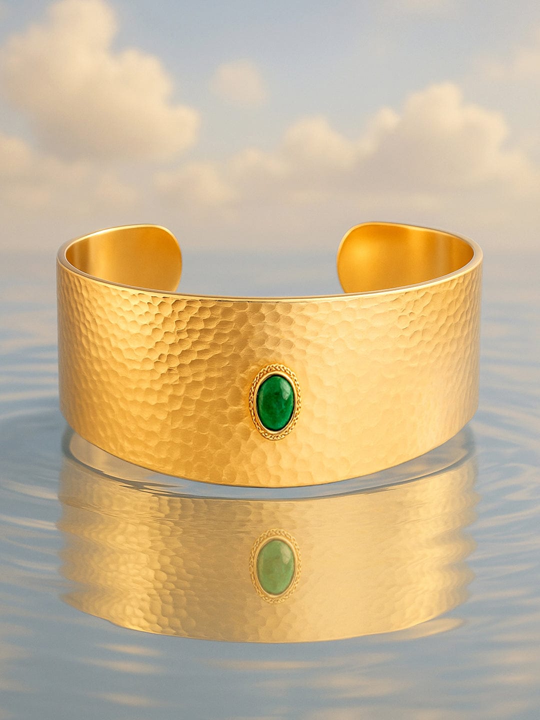 Textured Cuff Bracelet Gold Bracelet