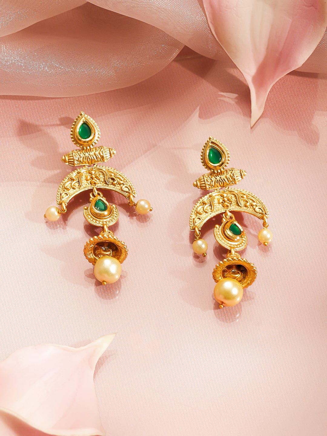Vintage Emerald Opulence Necklace Set