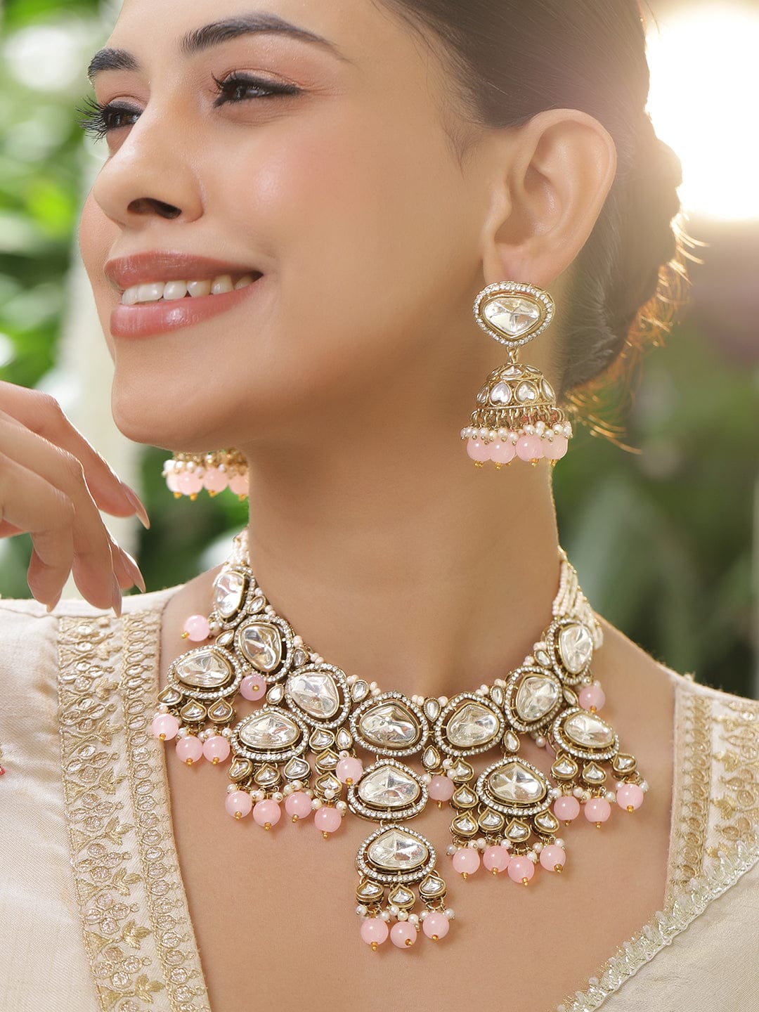 Luxe Radiance Pink Choker Set