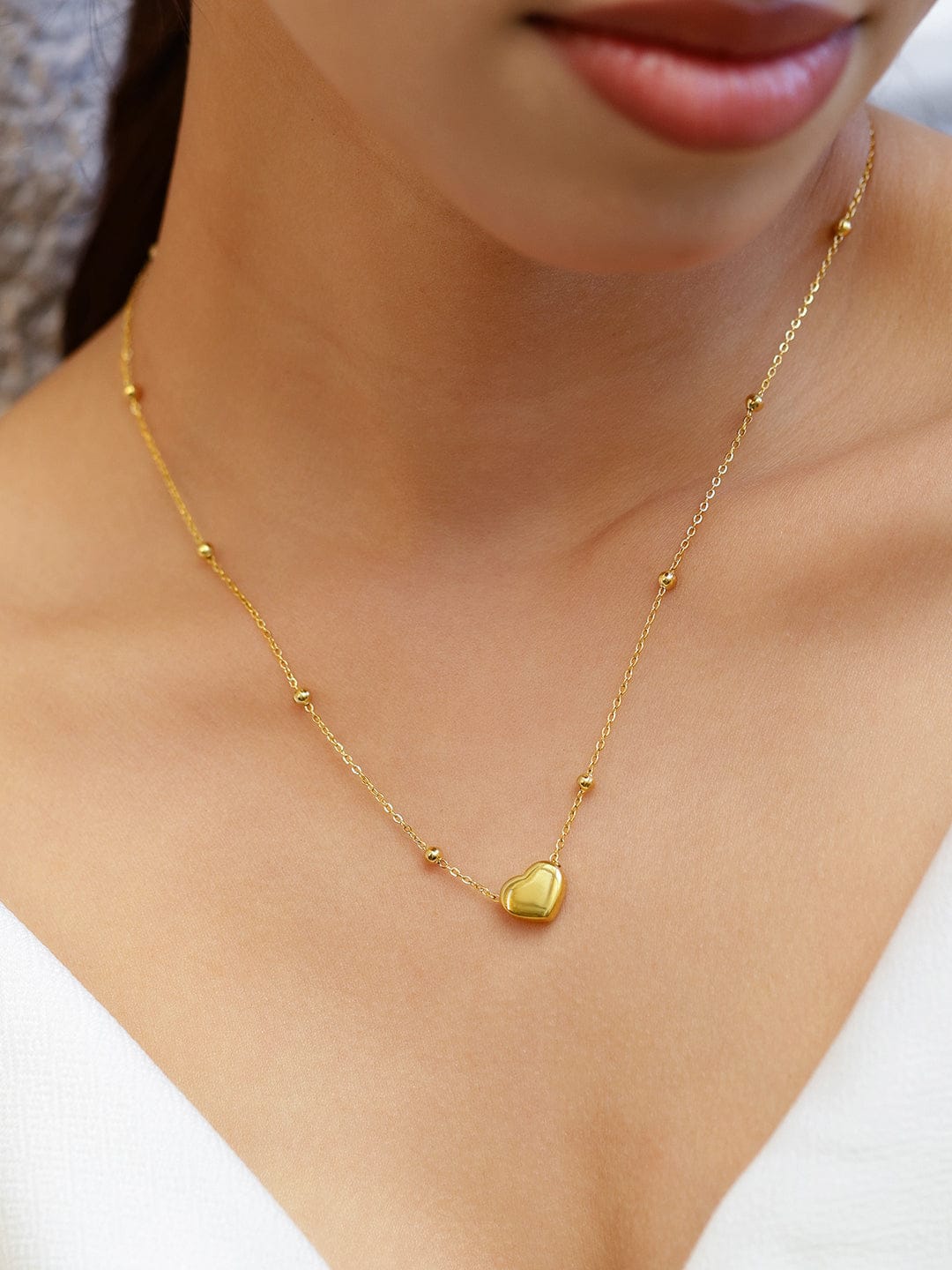 Hearty s Gold Plated Pendant Necklace Chain