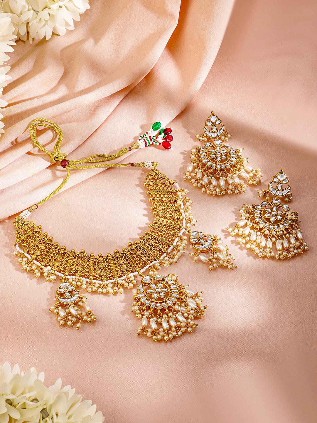Golden Vows Kundan Choker Set