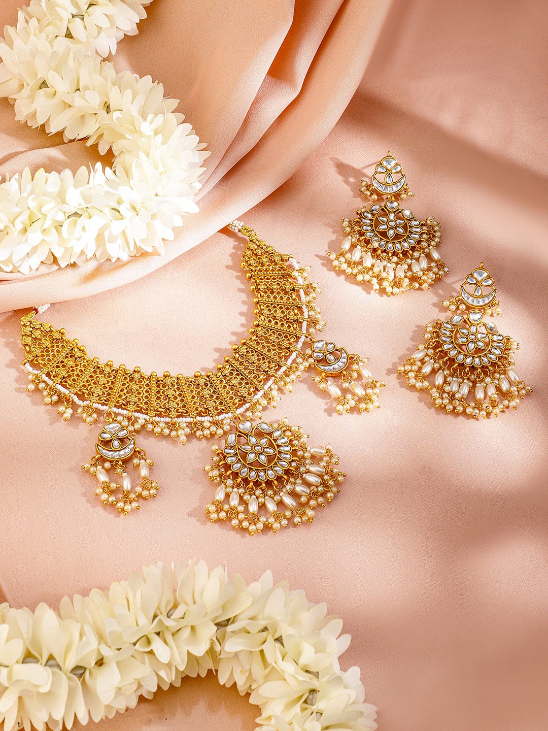 Golden Vows Kundan Choker Set