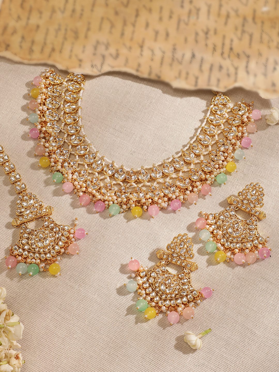 Blossom Aura Multicolour Necklace Set