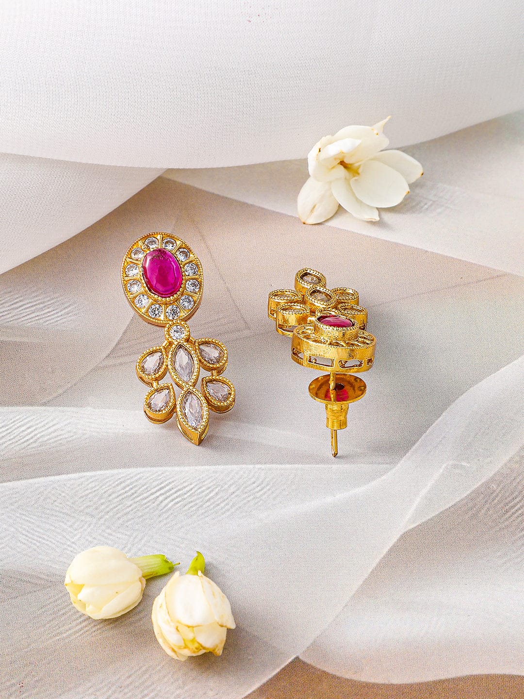 American Diamond Zirconia Multicolor Kundan Choker Set