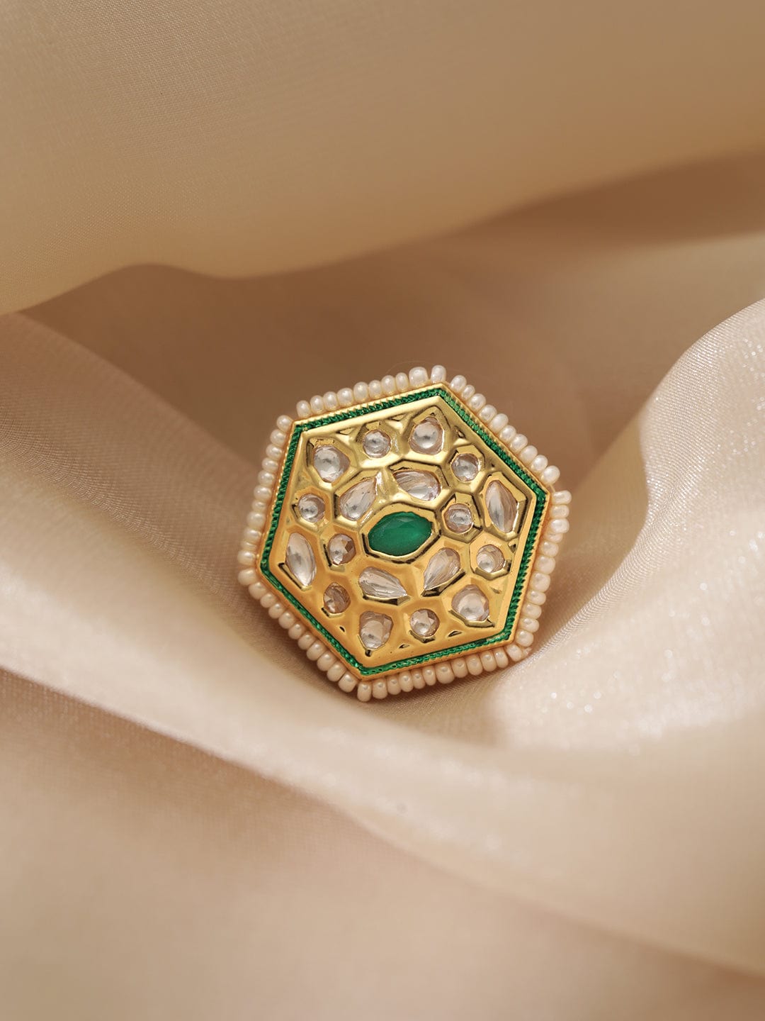 Artisan Crafted Green Ring