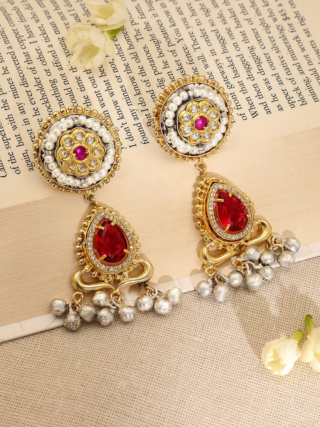 Multicolour Gold Necklace Set