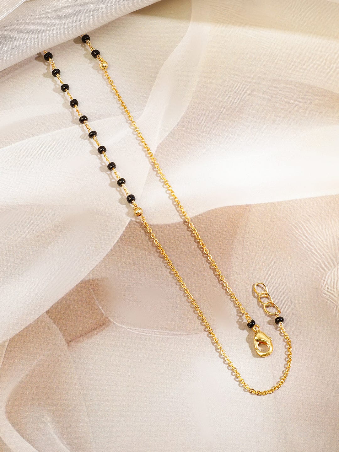Cubic American Diamond Zirconia Gold Mangalsutra