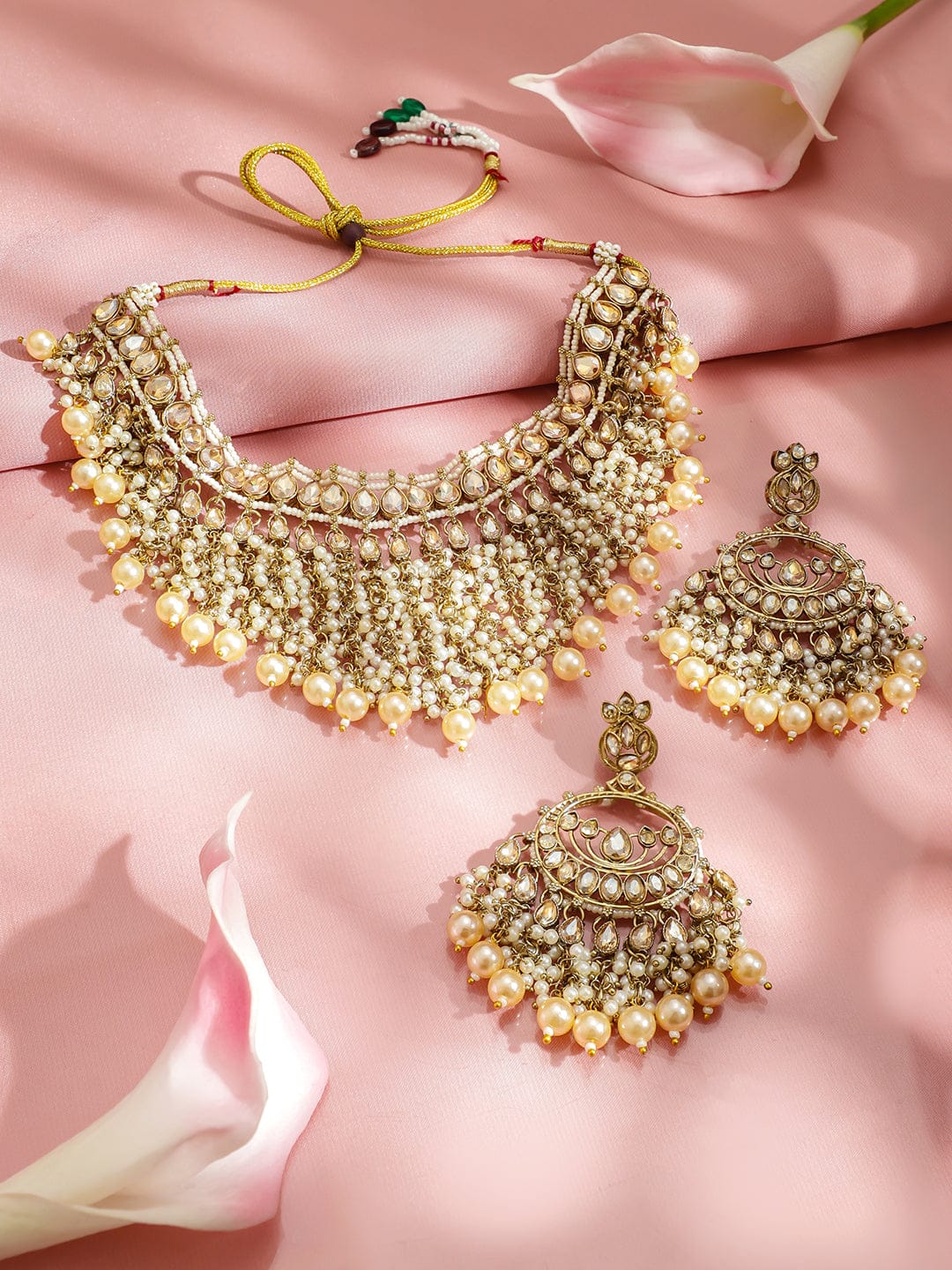 Gilded Glow in Golden Hues Choker Set