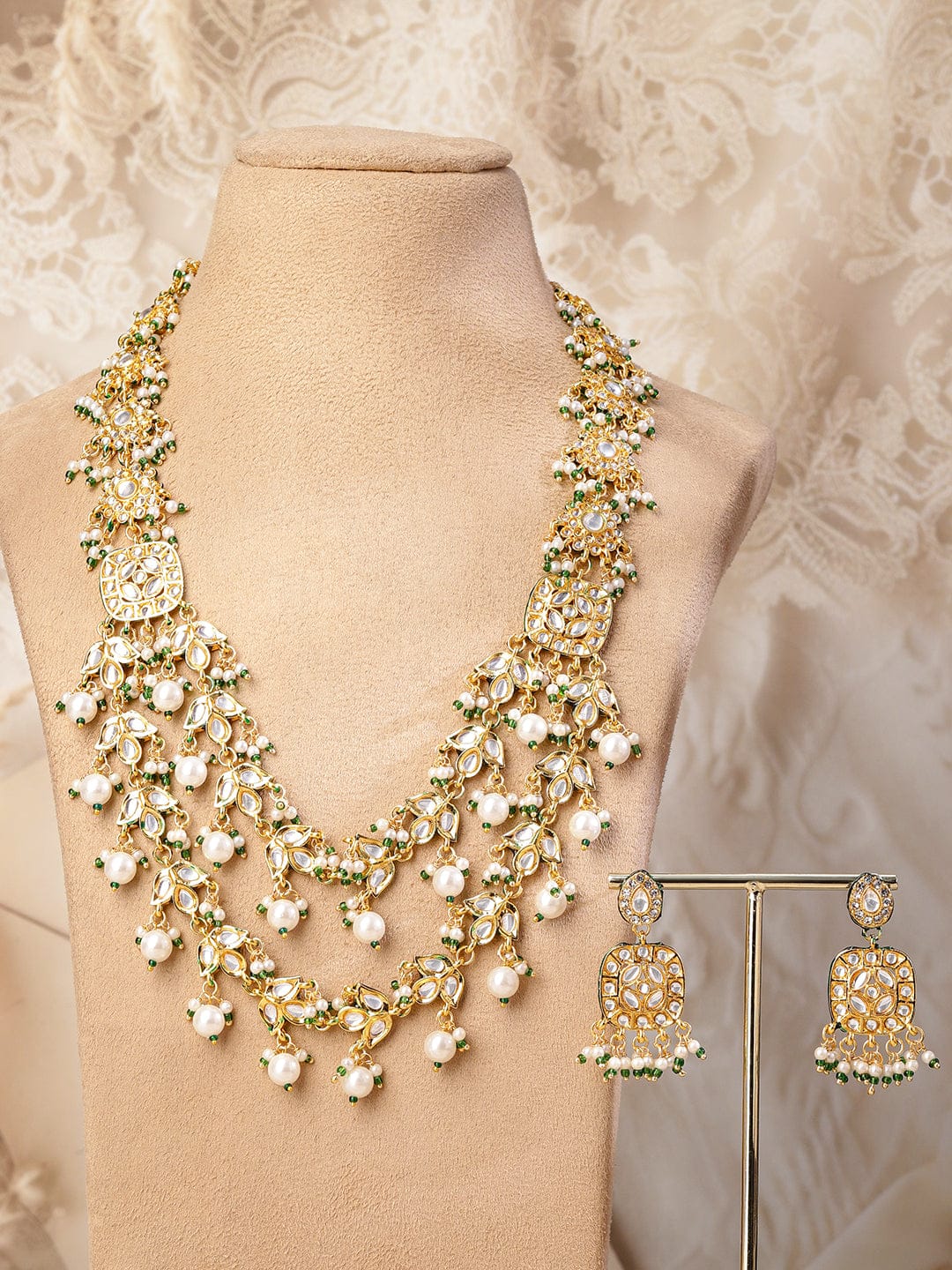 Imperial Glow Kundan Necklace Set