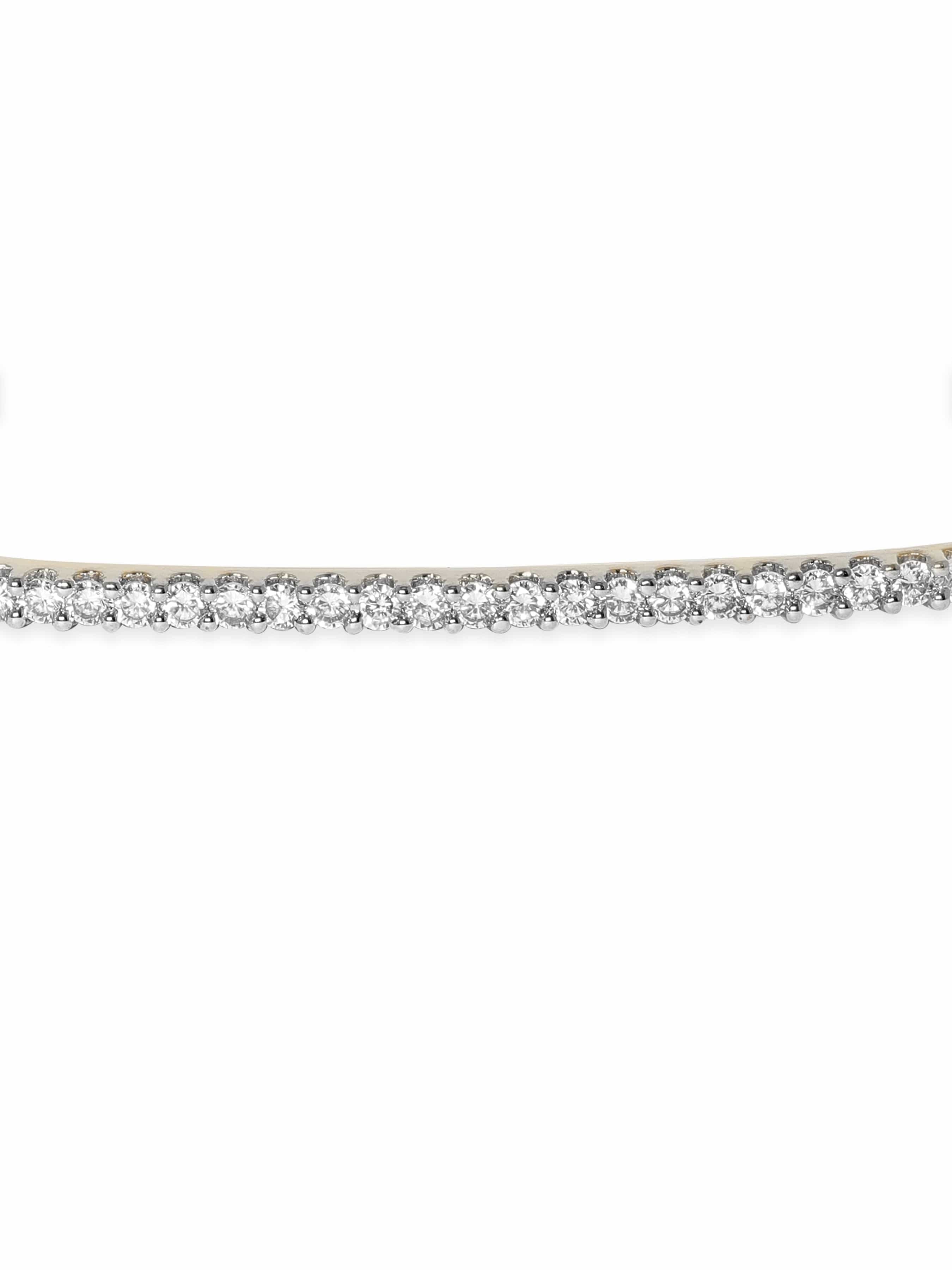 Wentra 22K Gold plated Zirconia studded dainty Classy Bracelet