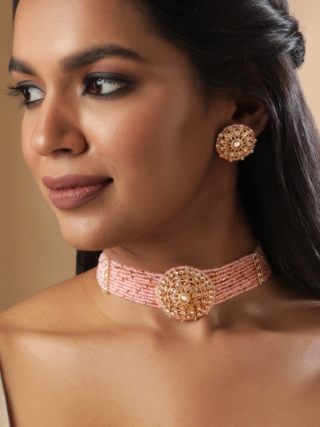Modern Chic Pink Choker Set