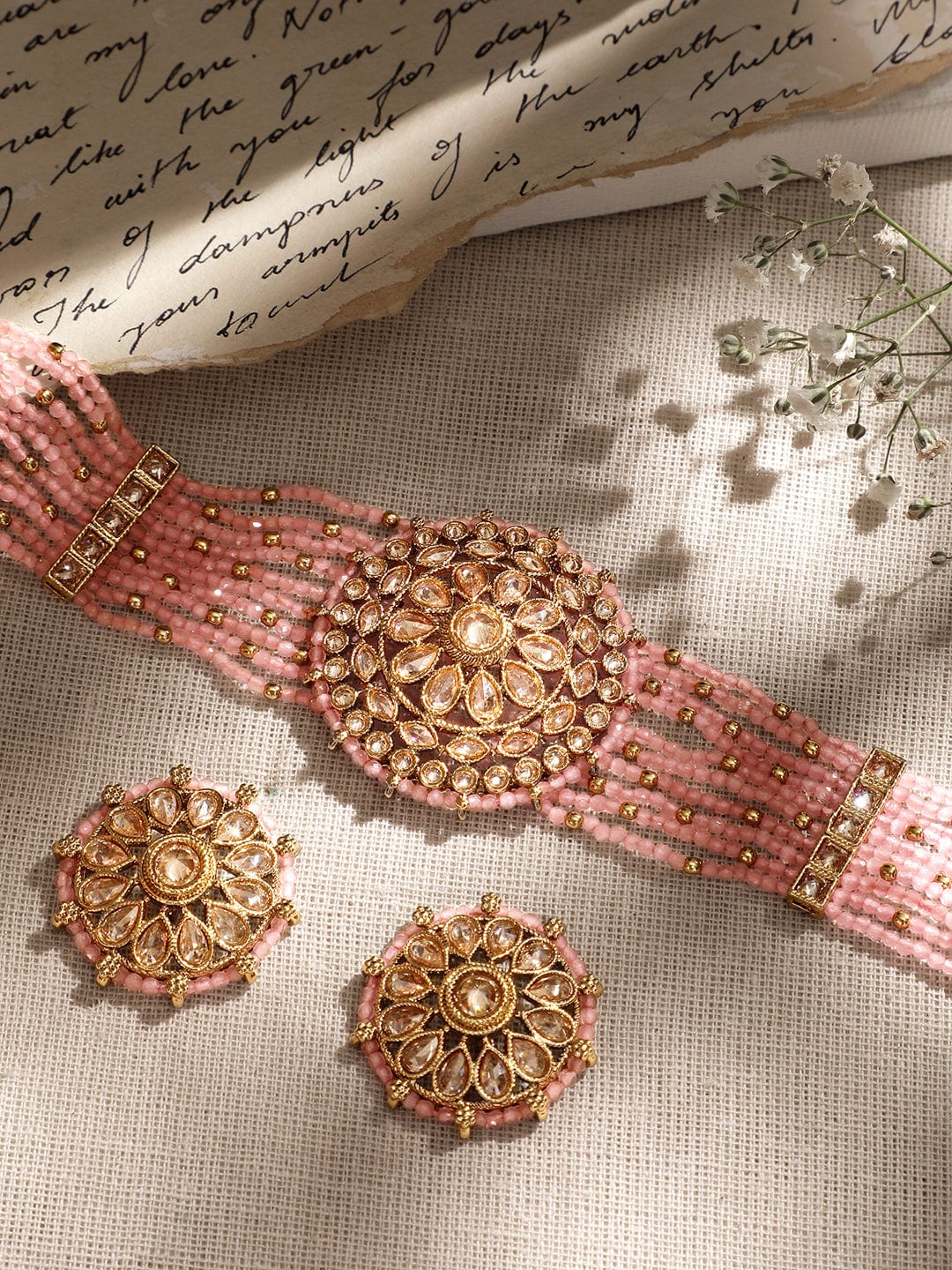 Modern Chic Pink Choker Set