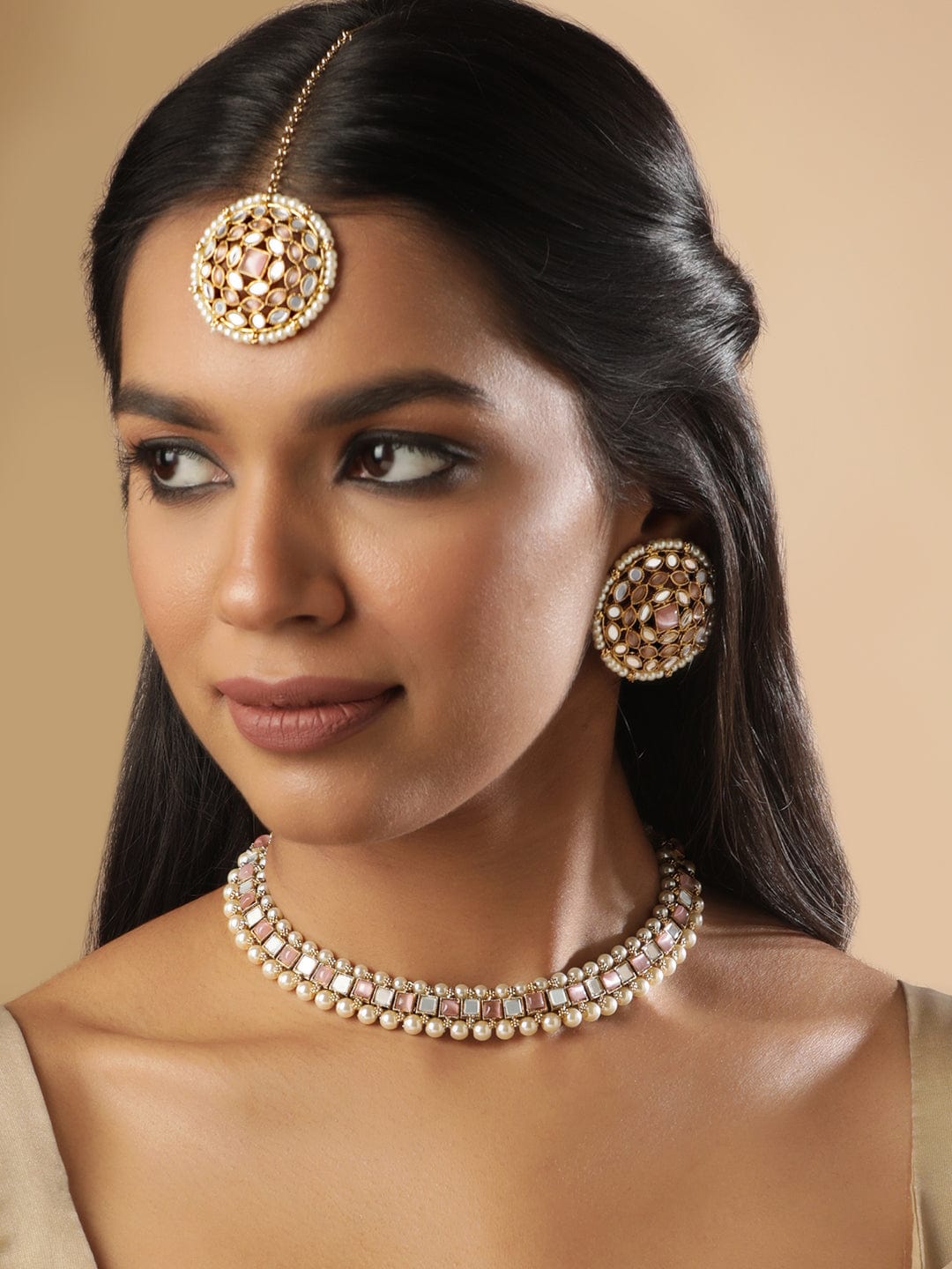 Empress Glow Kundan Necklace Set