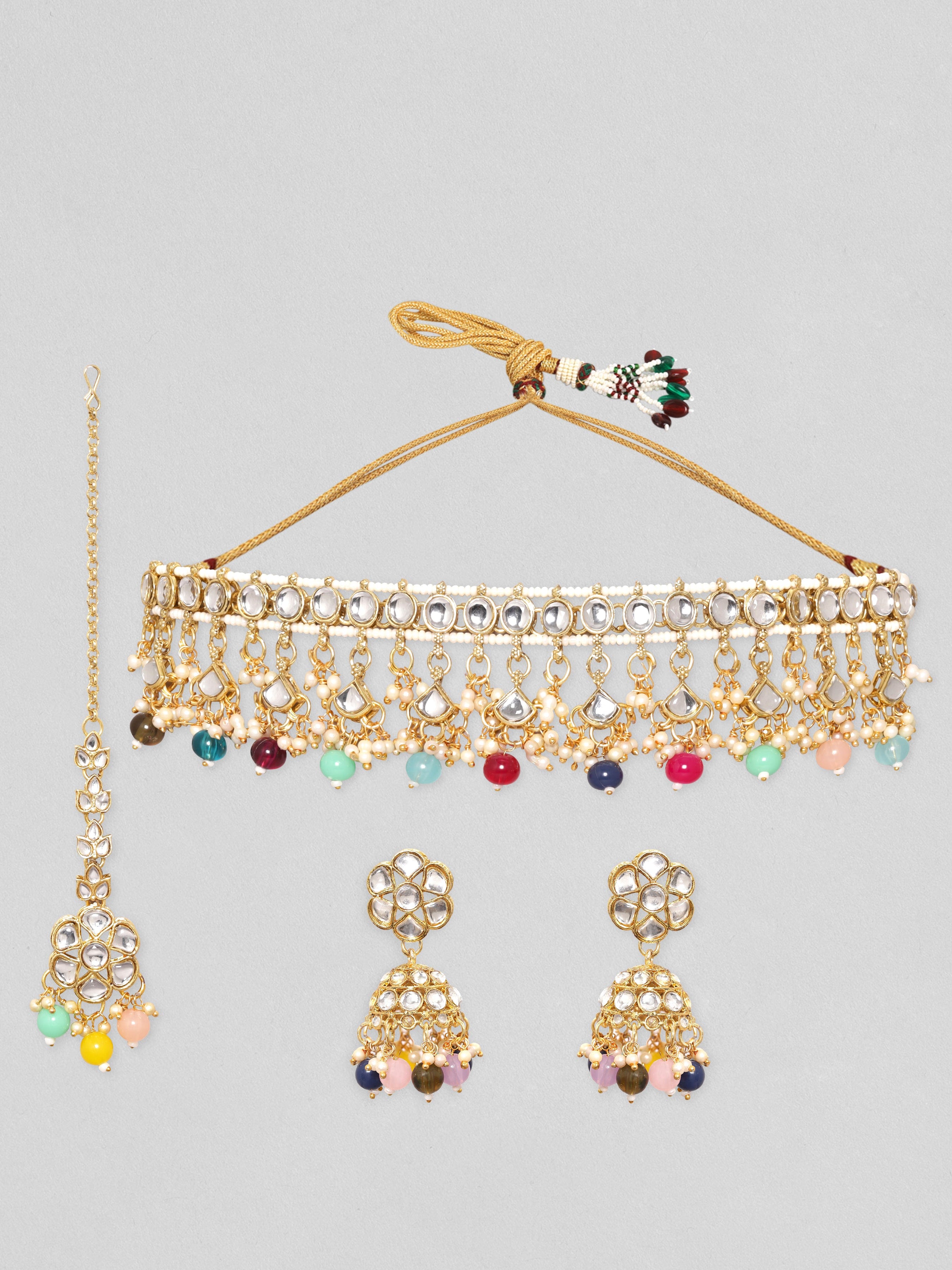 Elegant Hues Kundan Choker Set