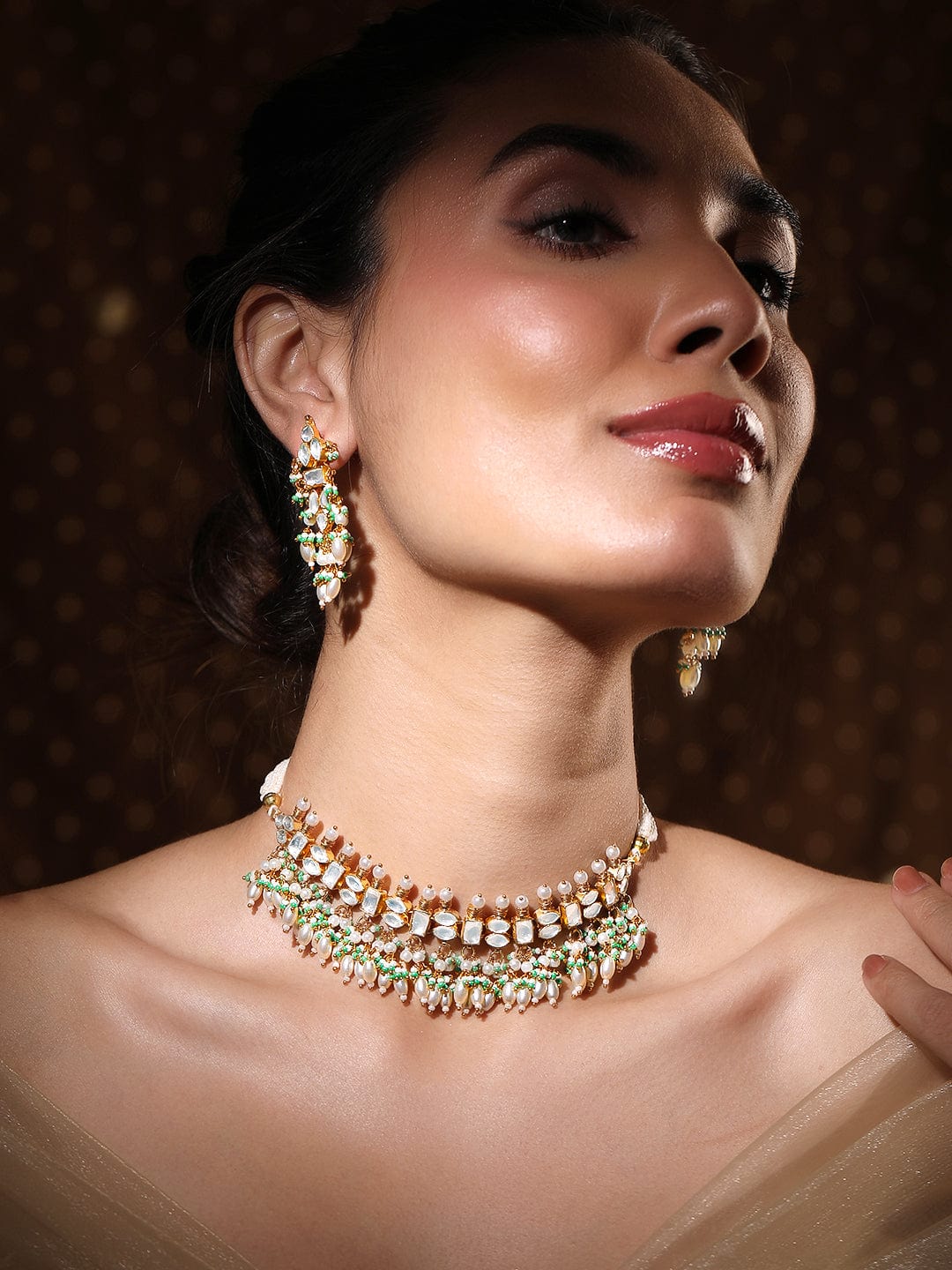 Handcrafted Kundan Choker Set