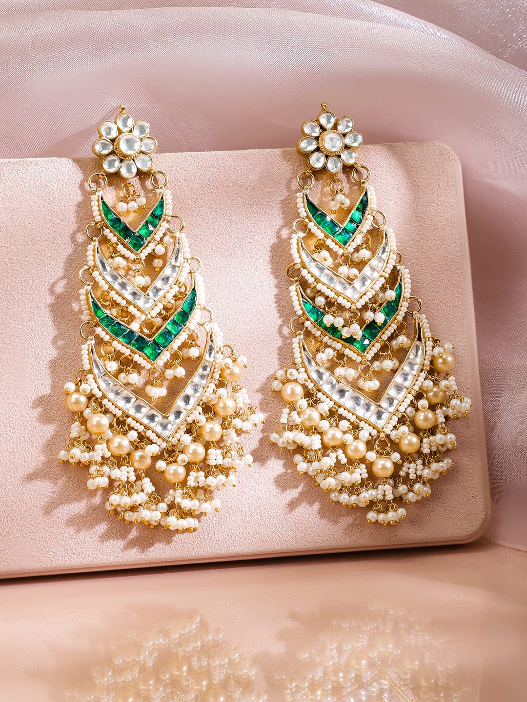 Echoes of Green Hues Danglers