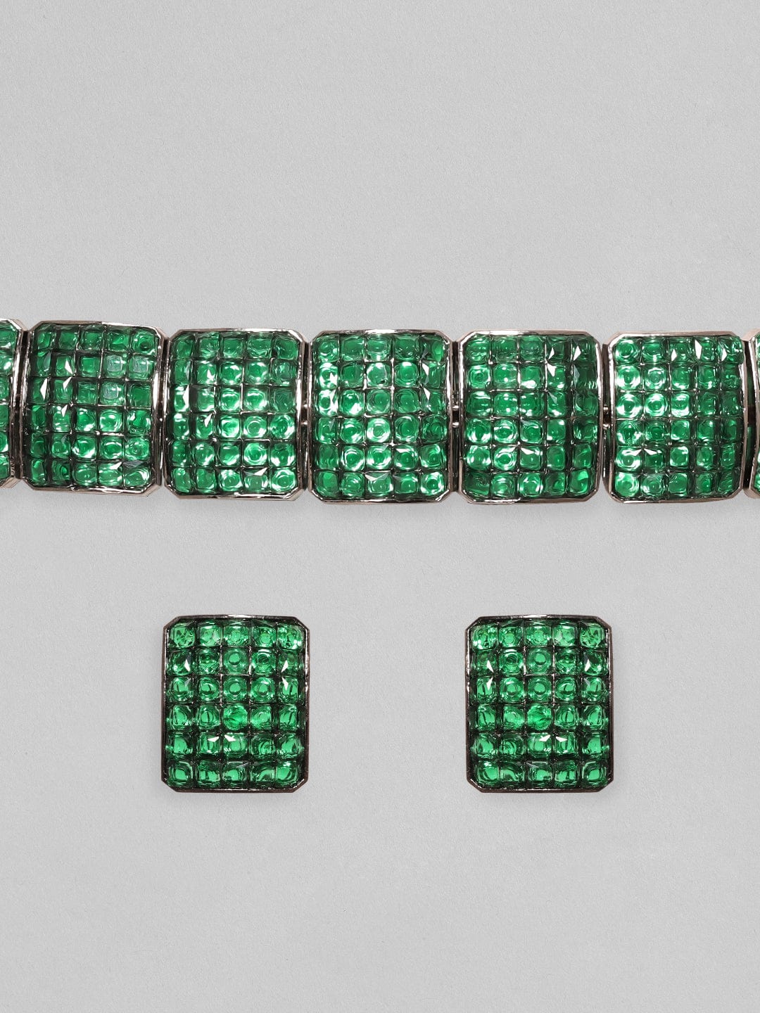 Green Beaded Choker Set