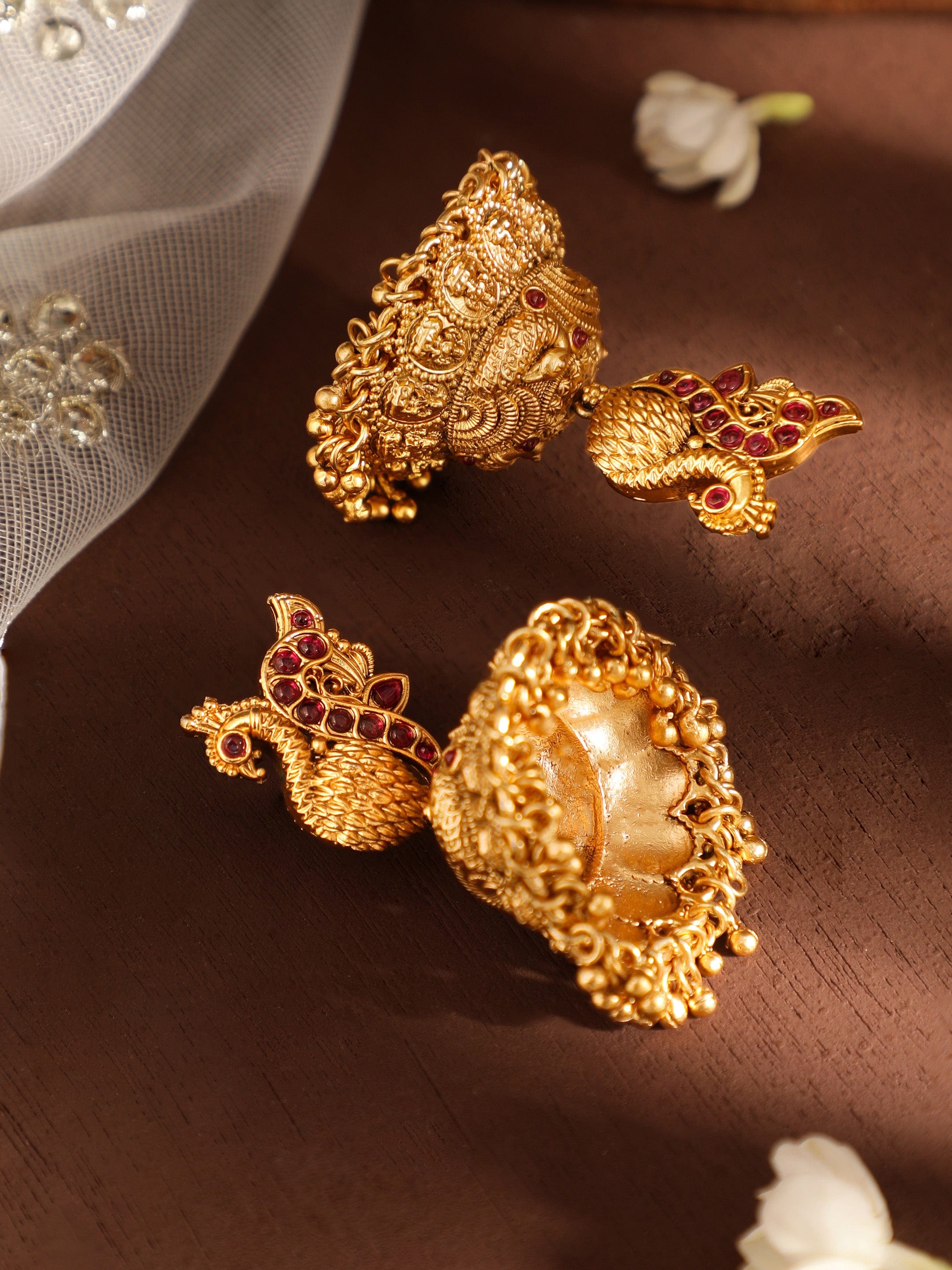 Dance of Feathers Peacock Jhumka