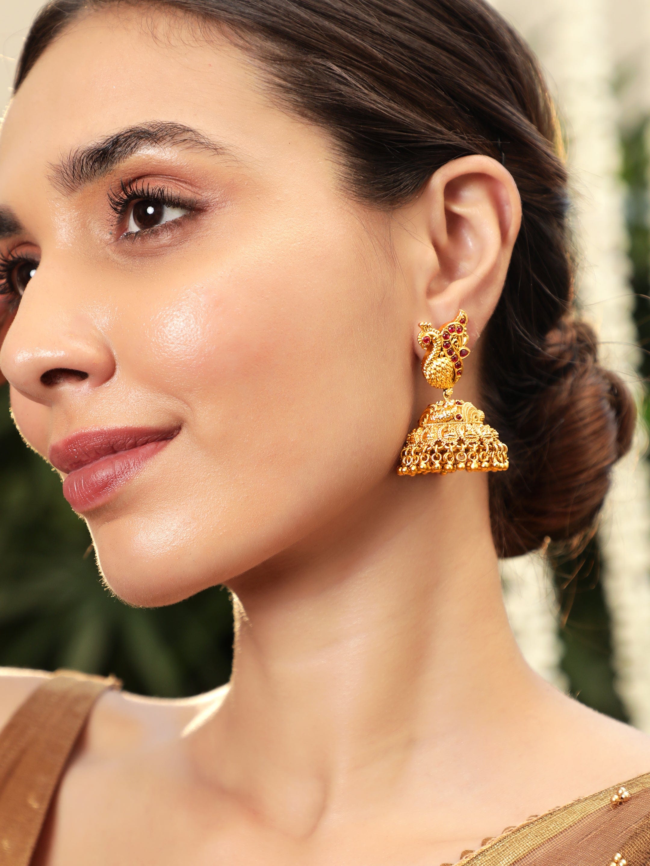 Dance of Feathers Peacock Jhumka