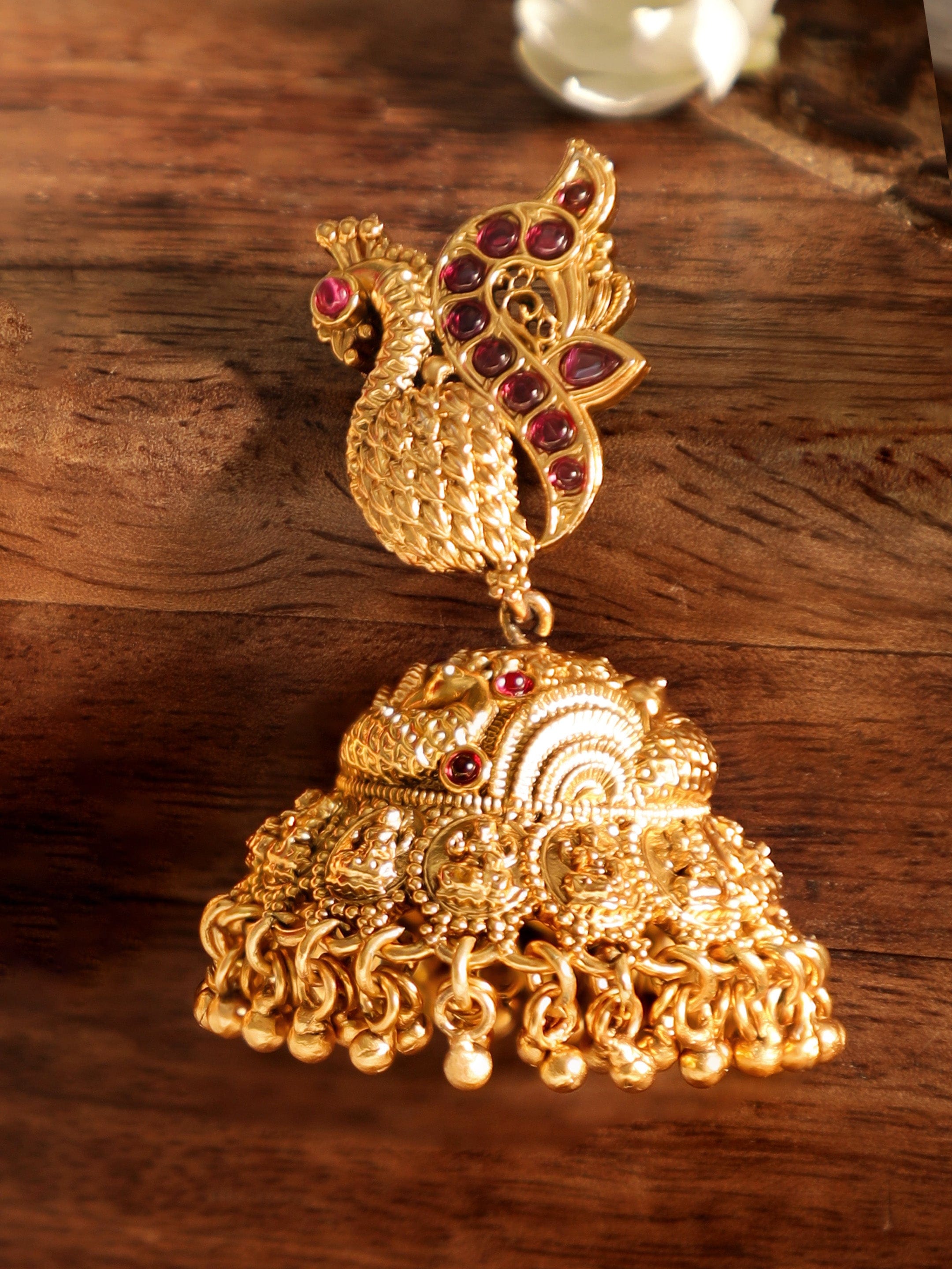 Dance of Feathers Peacock Jhumka
