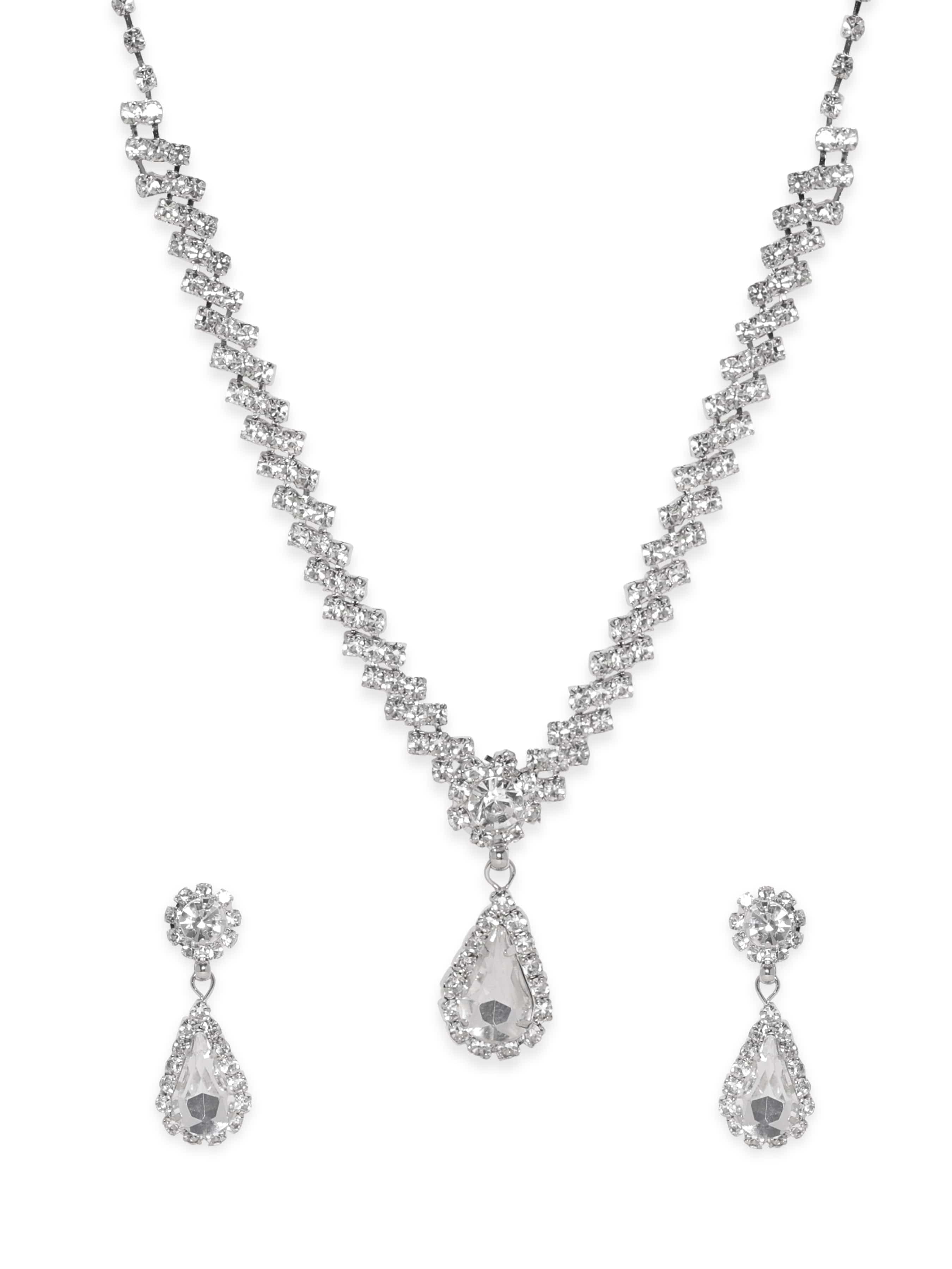 Necklace Set in American Diamond Zirconia