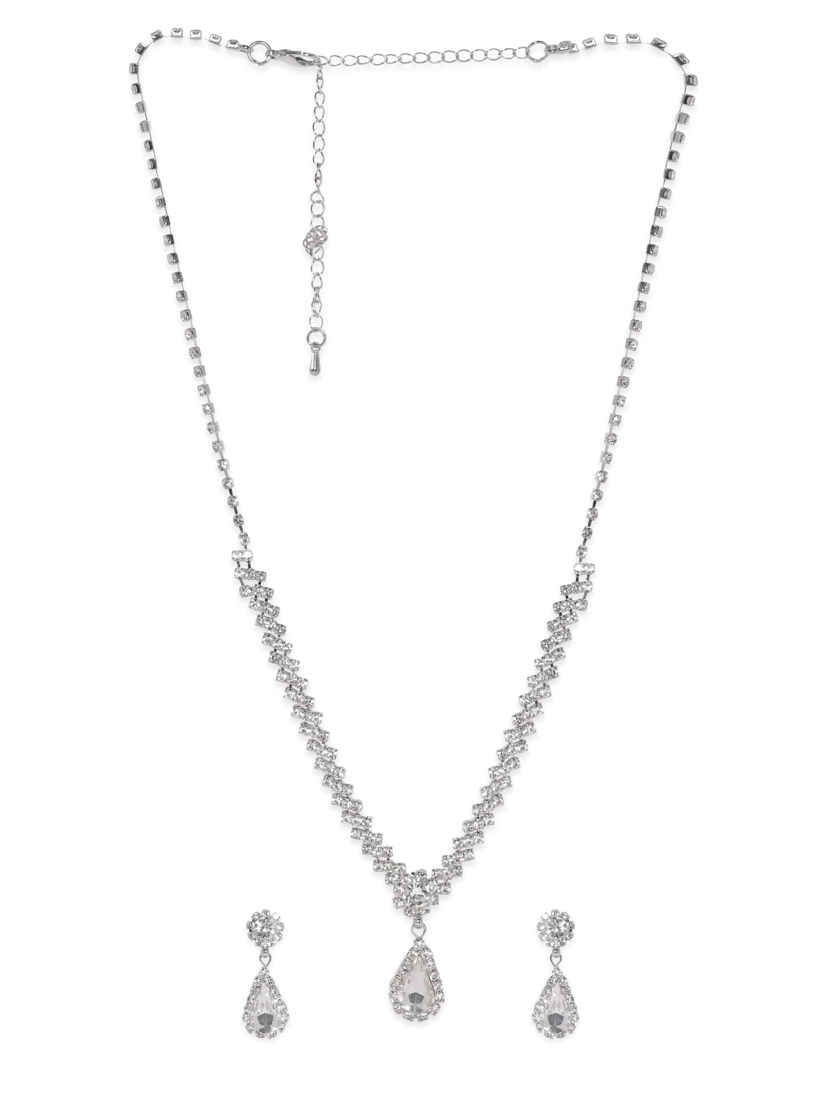 Necklace Set in American Diamond Zirconia