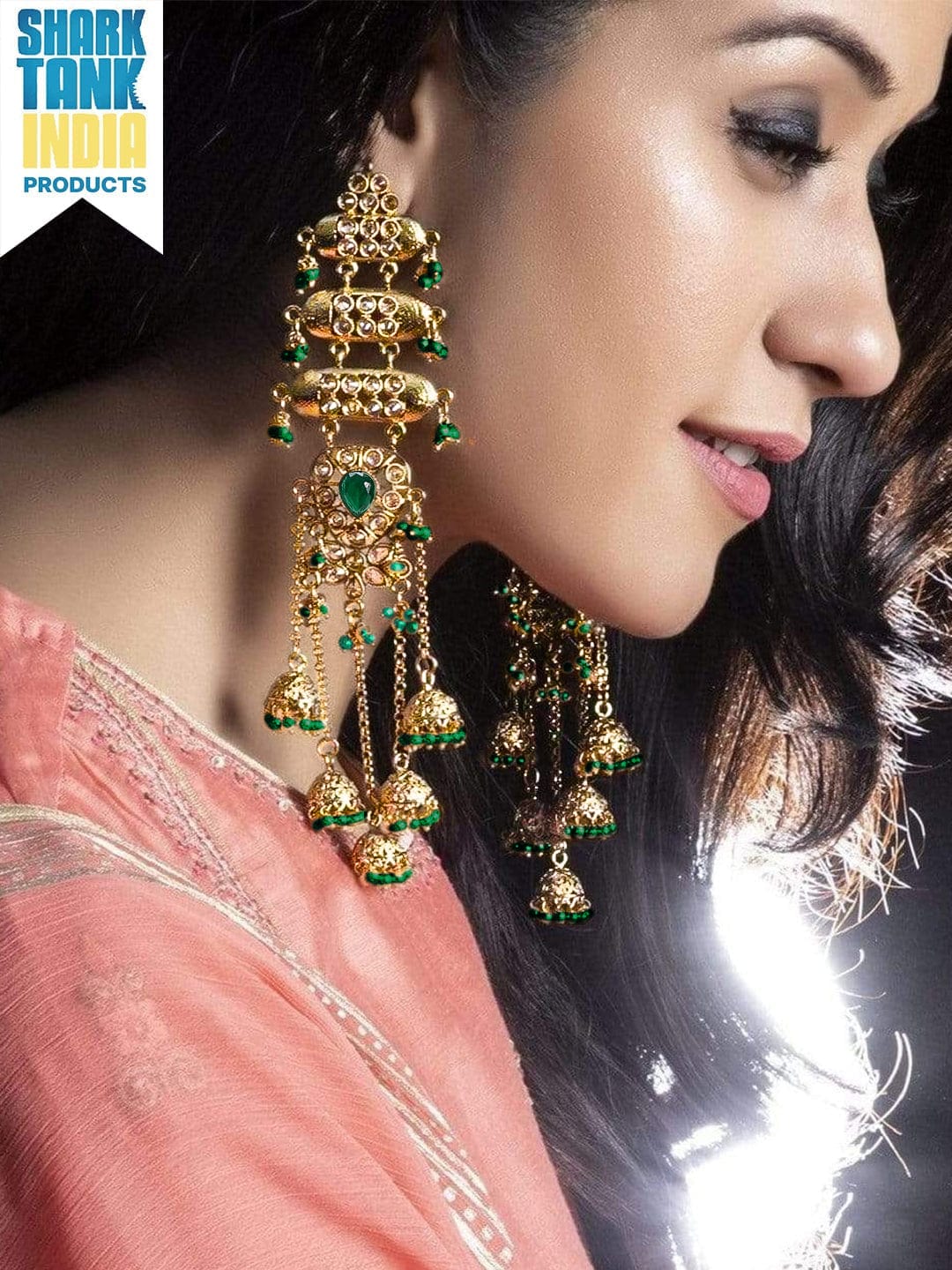 Glam Aura Tassel Drops Jhumka