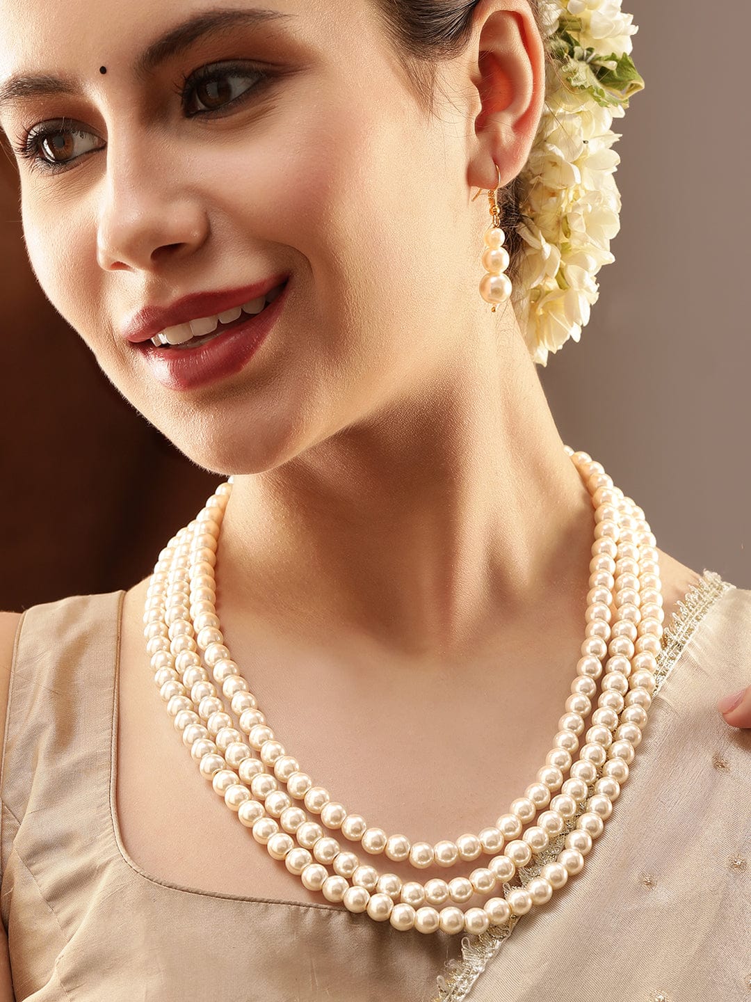 Pure Ivory Pearl Choker Set