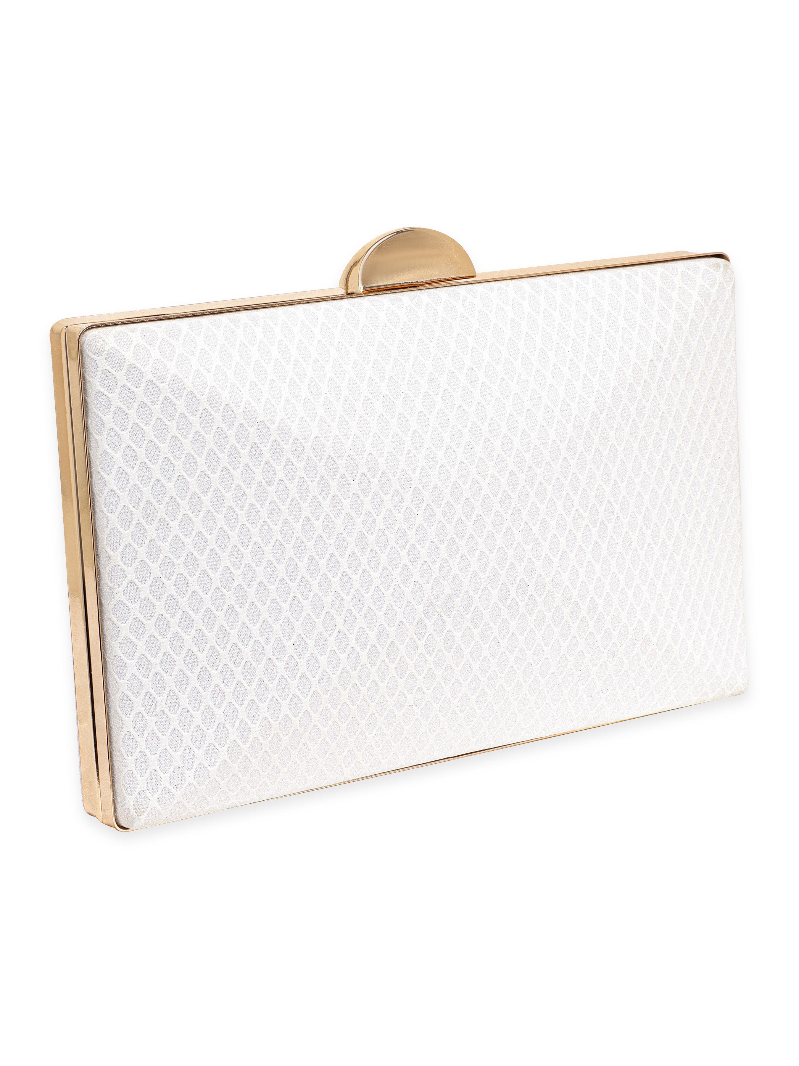 Wentra Dazzling Allure Handcrafted Shimmery Clutch Bag