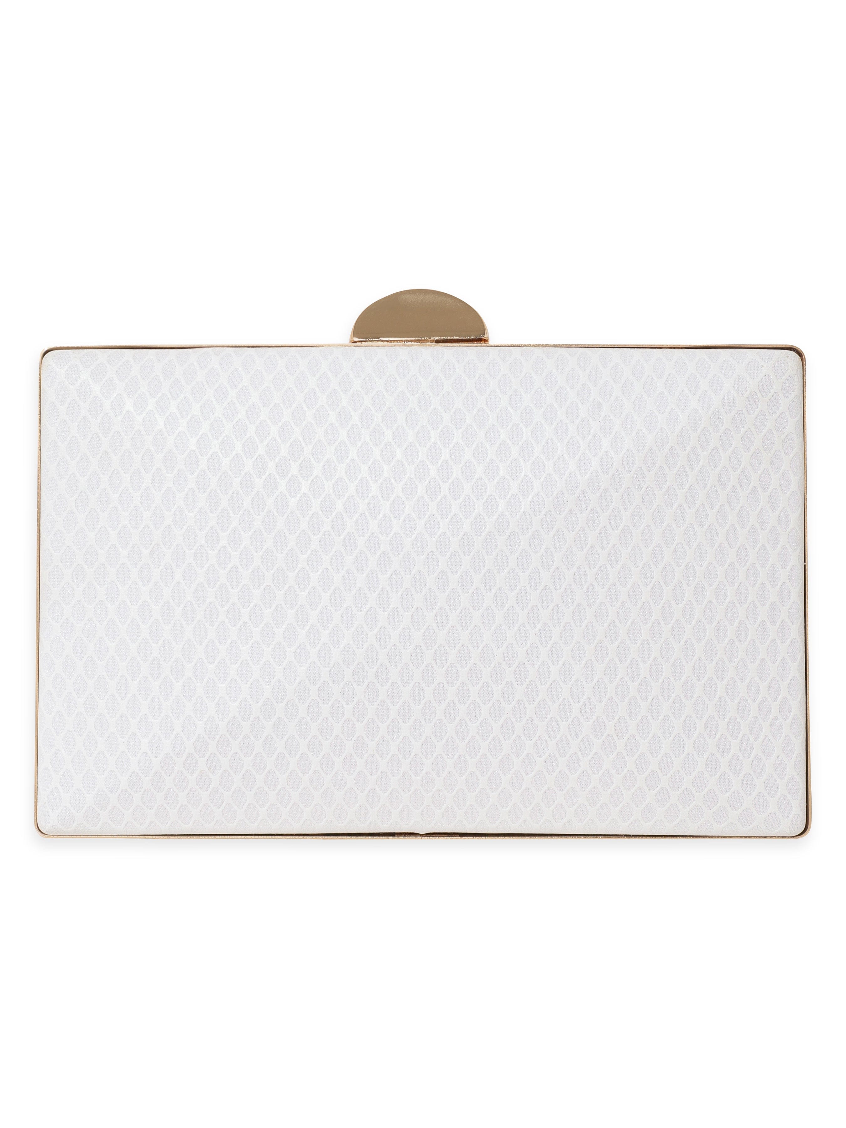 Wentra Dazzling Allure Handcrafted Shimmery Clutch Bag