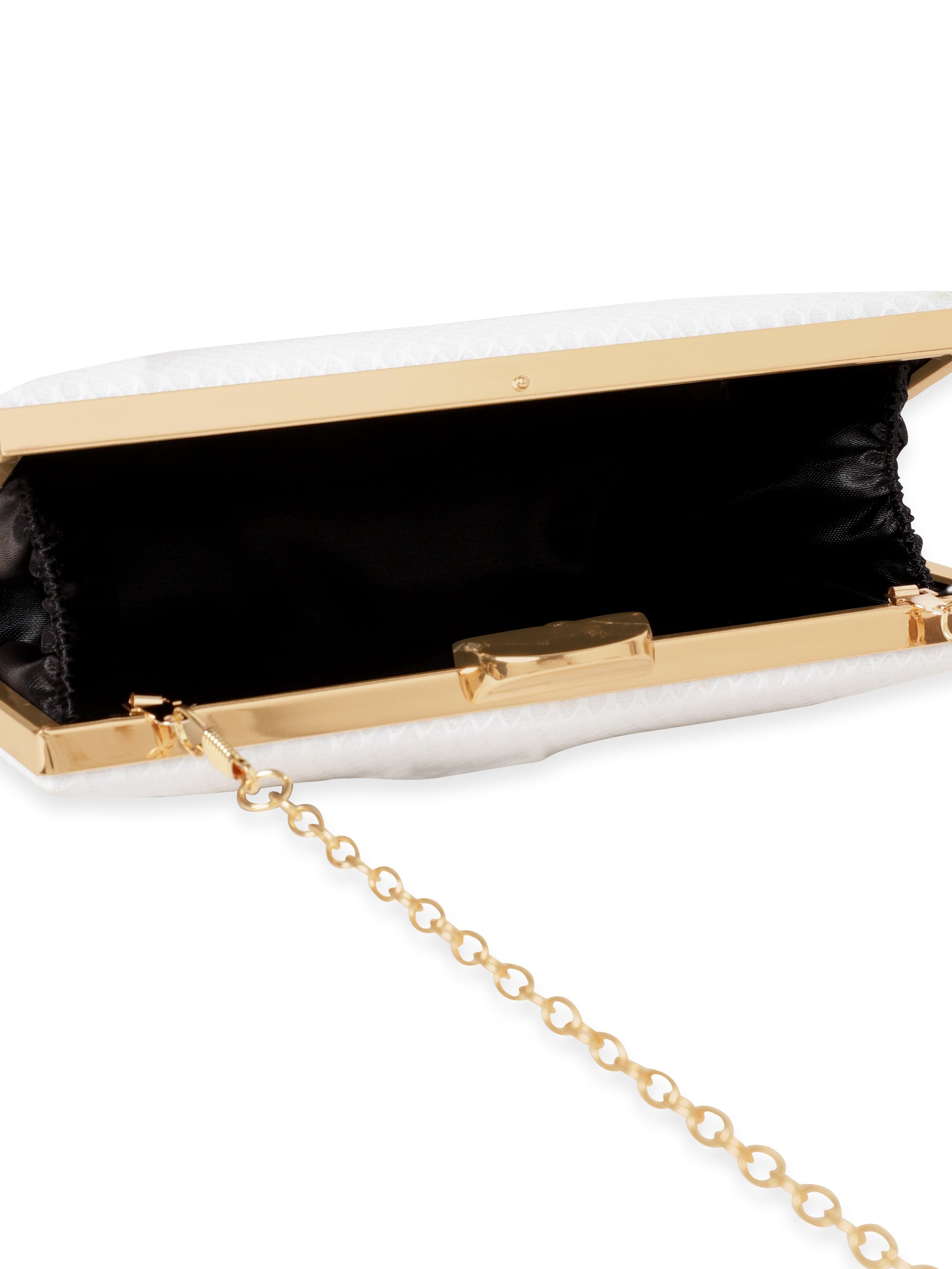 Wentra Dazzling Allure Handcrafted Shimmery Clutch Bag