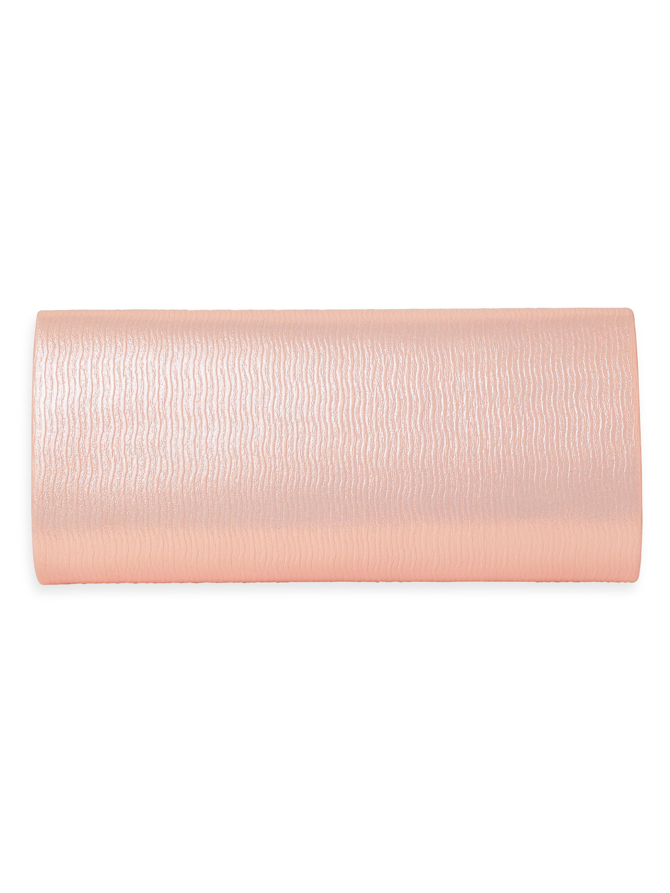 Wentra Elegance in Peach Handcrafted Peach Clutch Bag