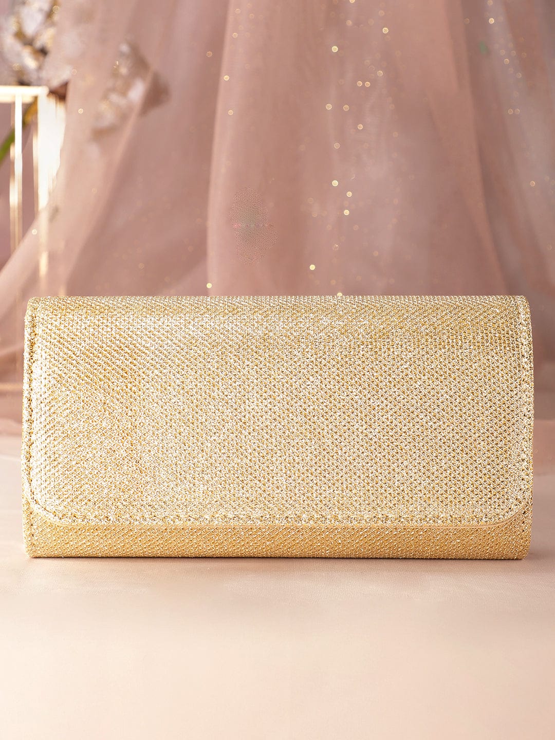 Wentra Enchanting Luminescence Handcrafted Shimmery Clutch Bag