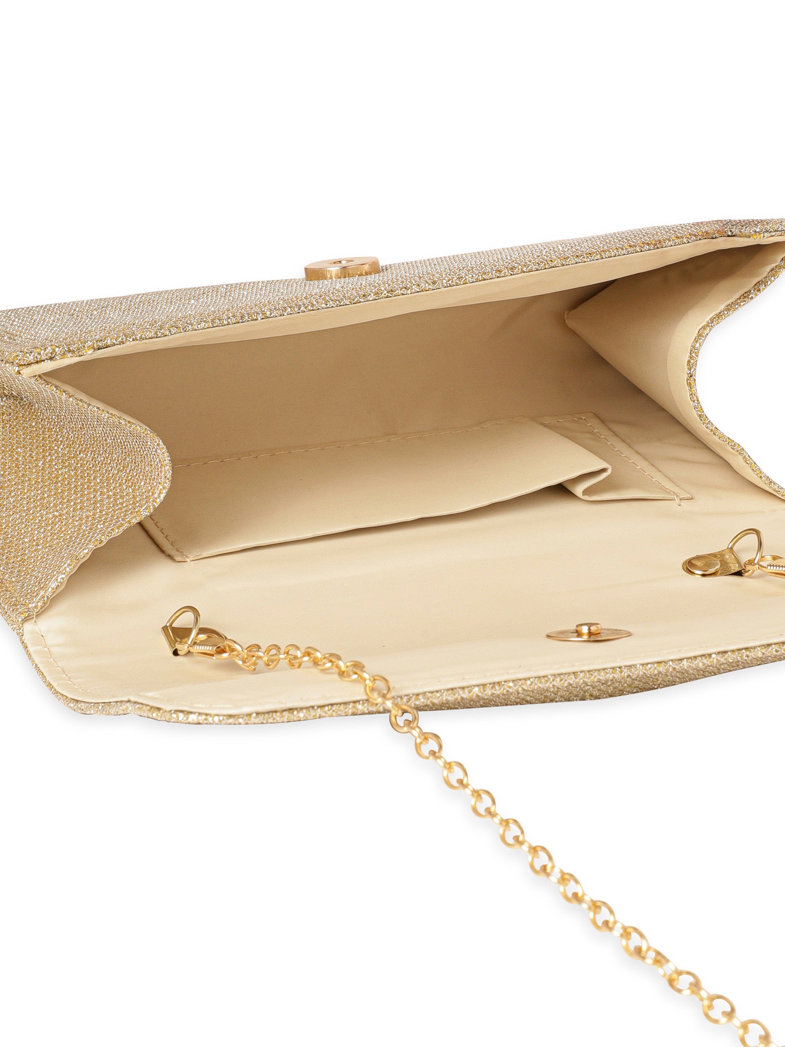 Wentra Enchanting Luminescence Handcrafted Shimmery Clutch Bag
