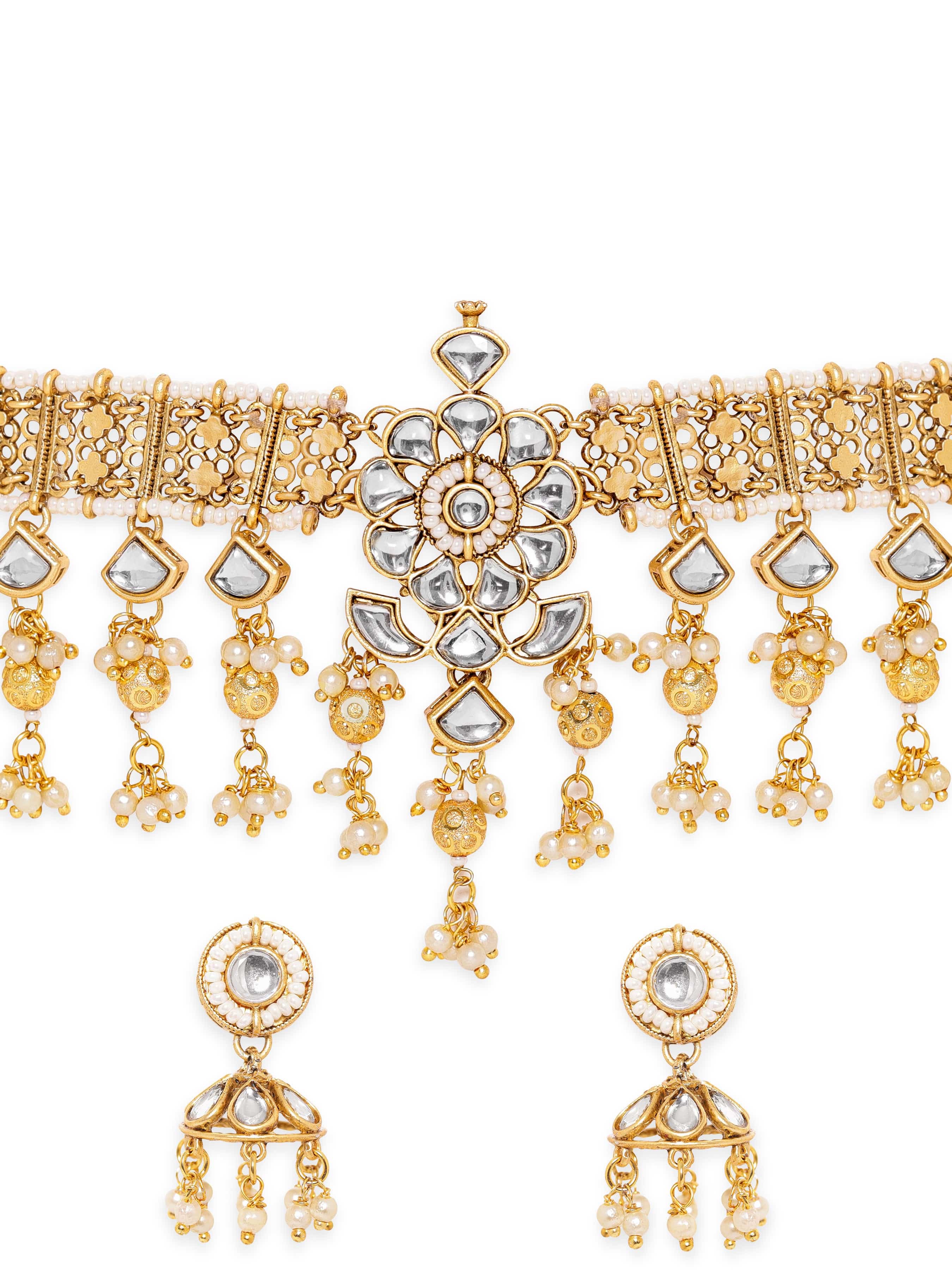 Royal Kundan Contemporary Necklace Set