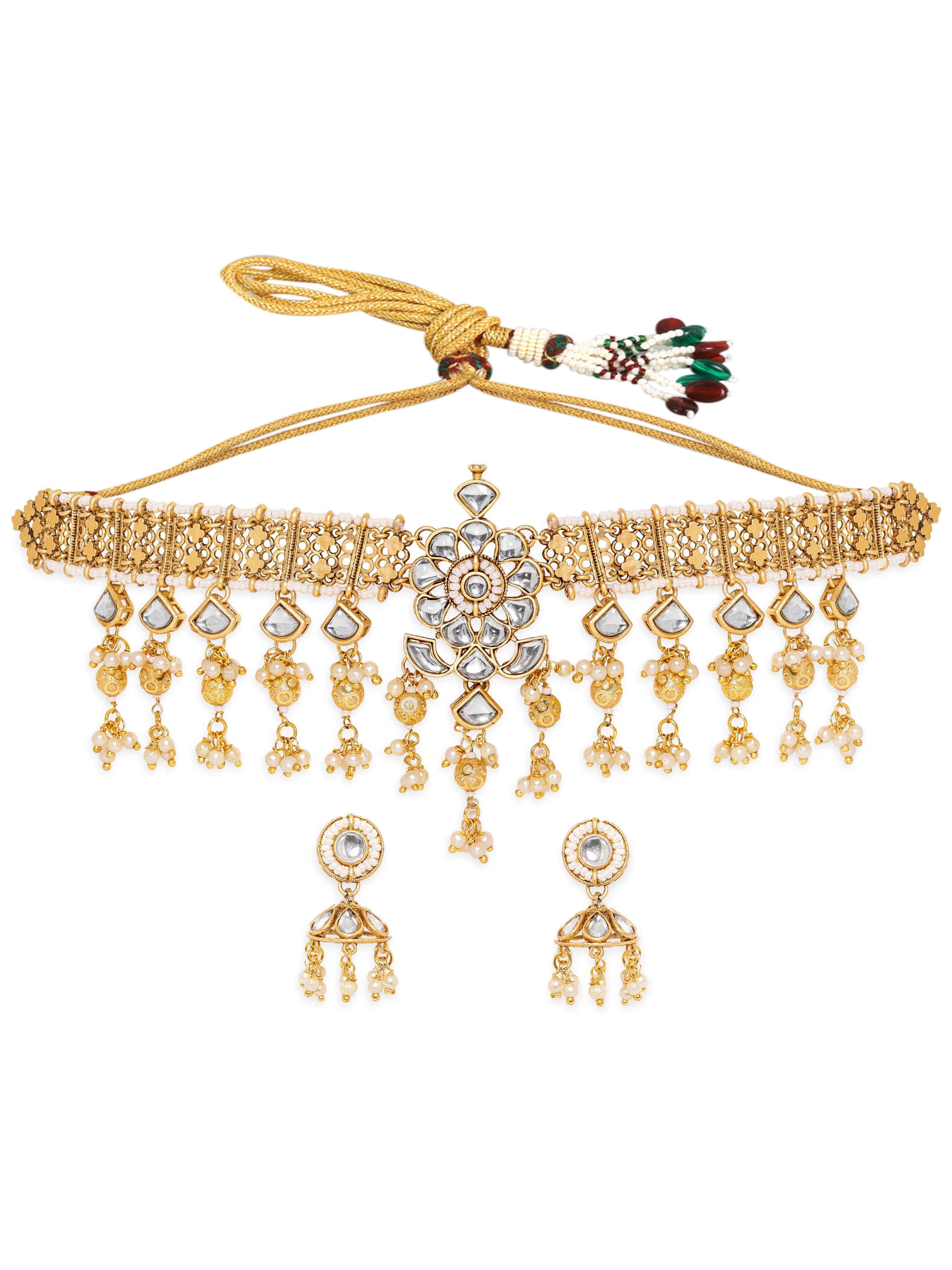 Royal Kundan Contemporary Necklace Set